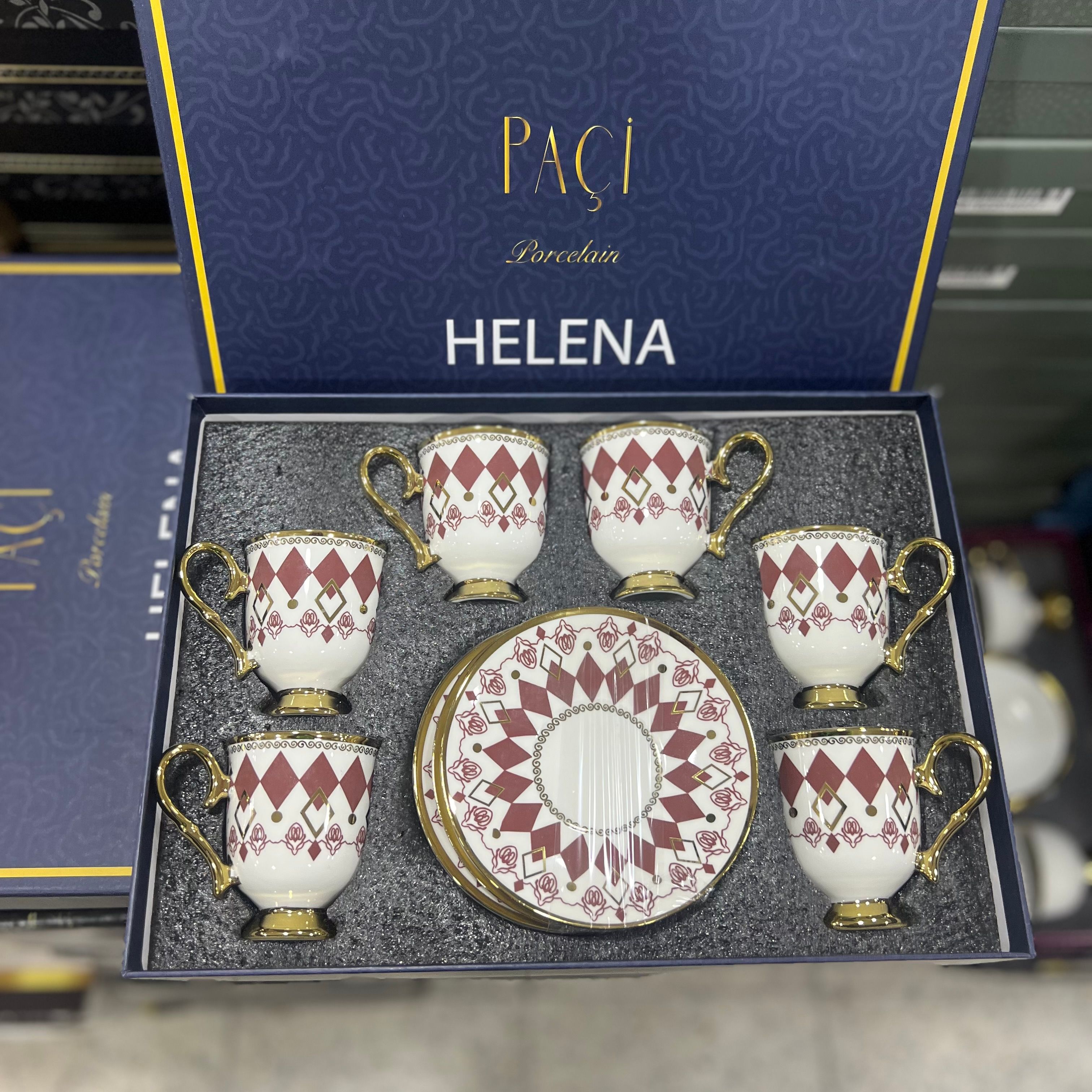 Paçi Helena Bordo Fincan Takımı