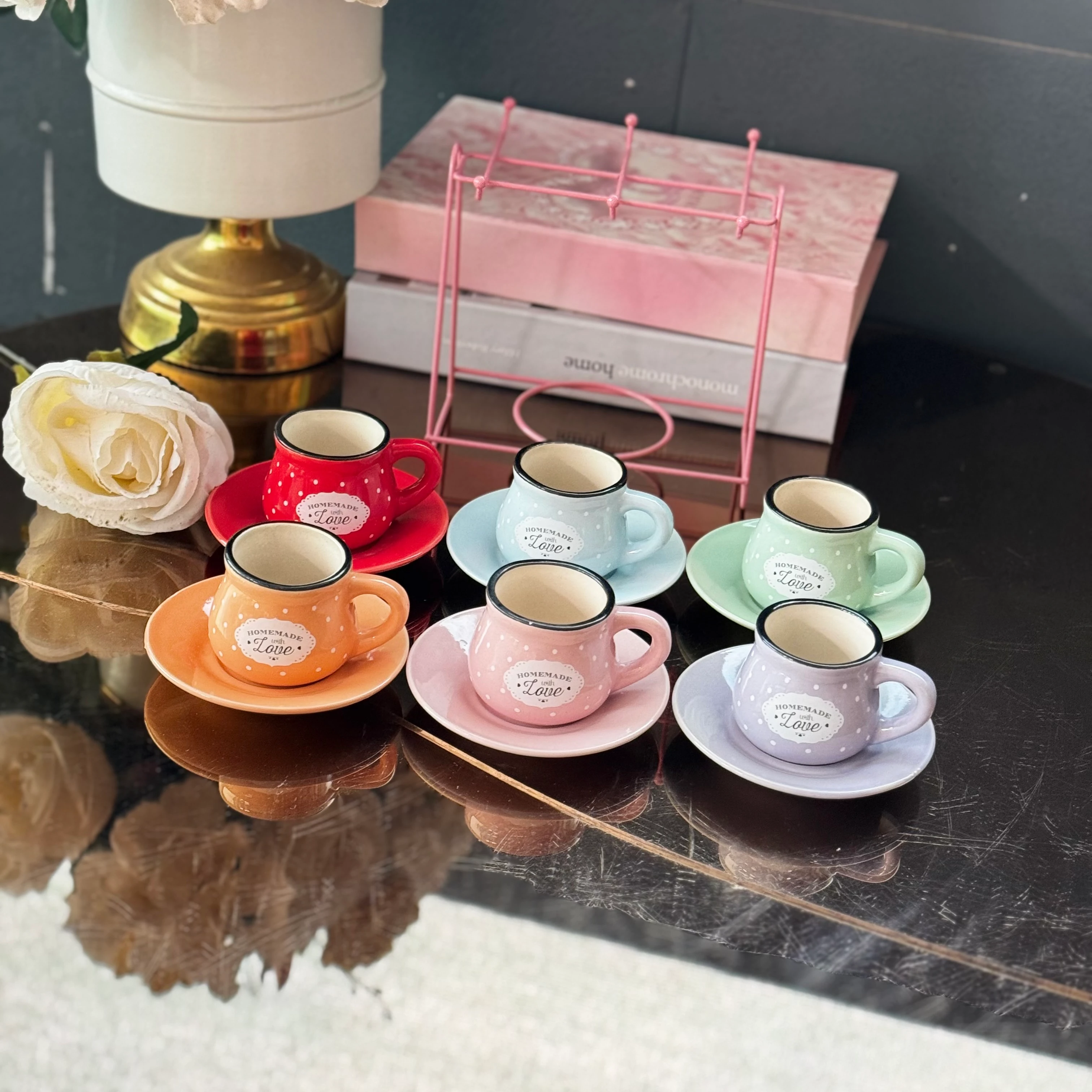 askılı puanlı fincan takımı