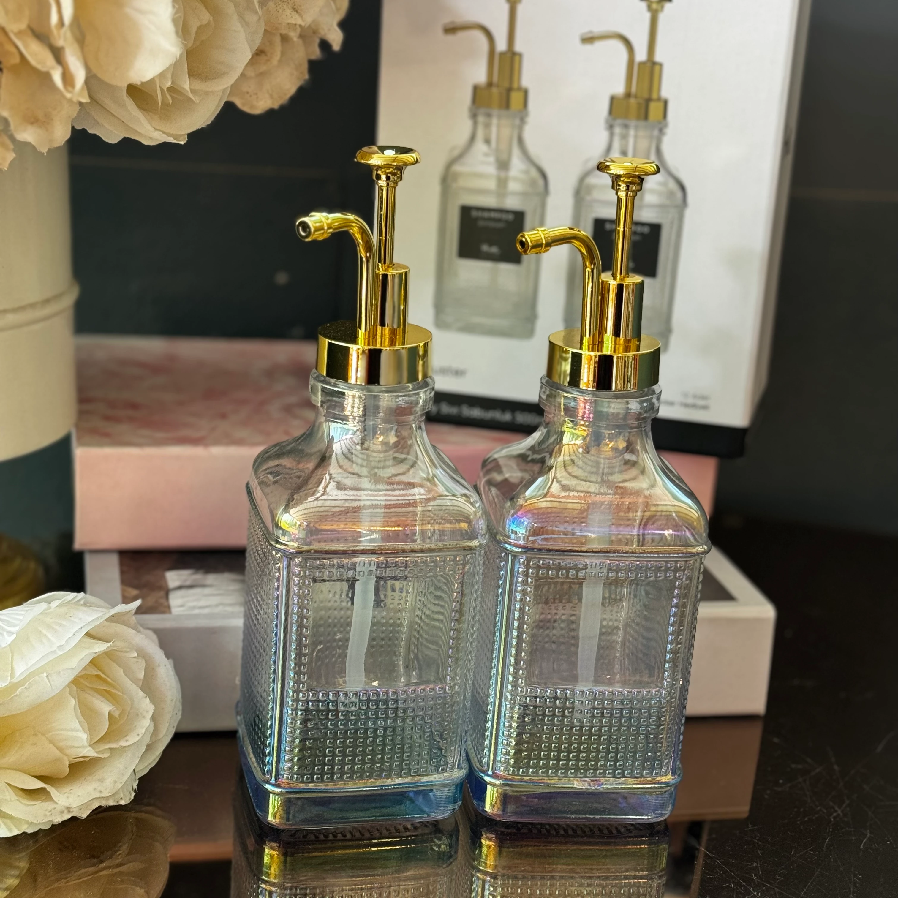 Gold Lüster Banyo Seti