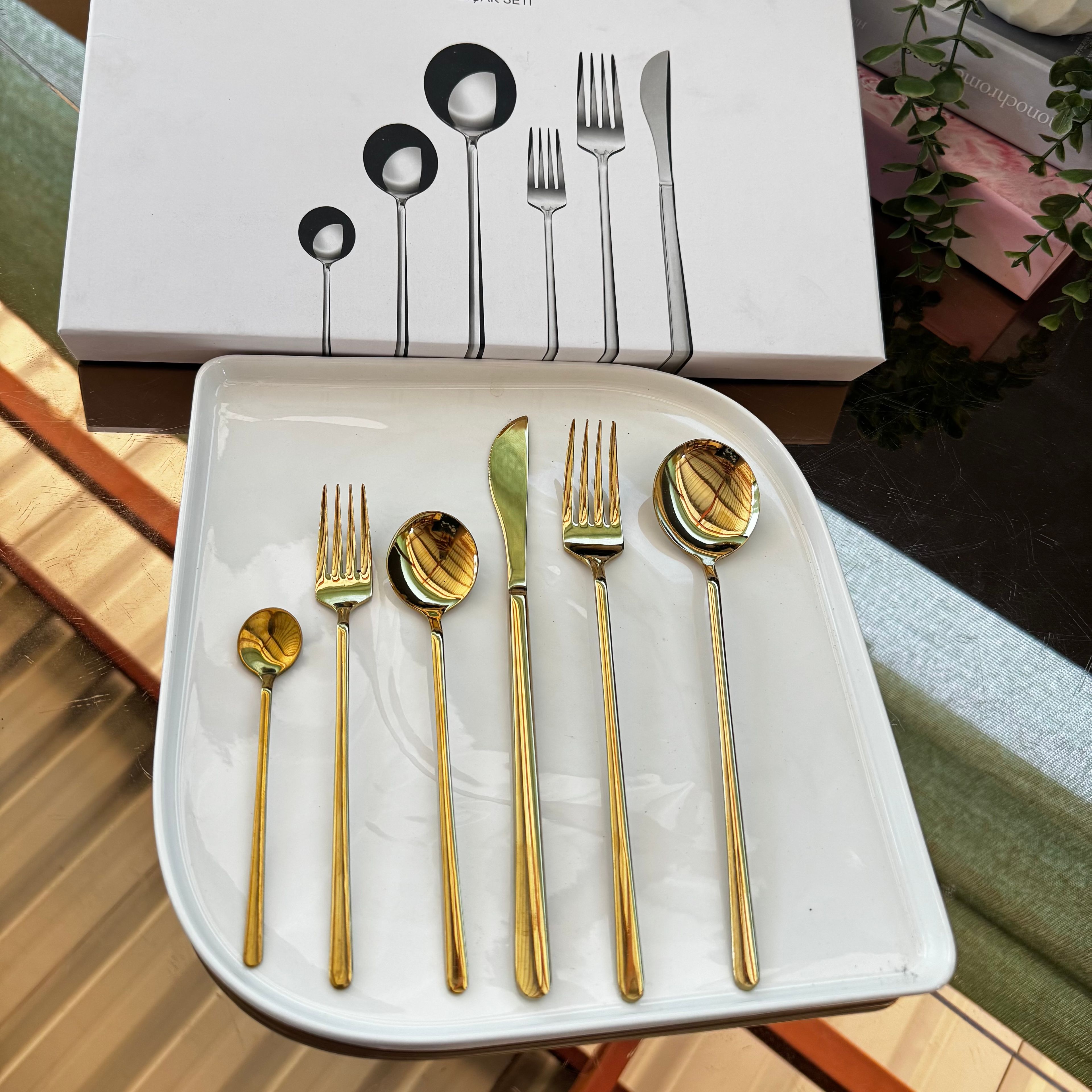 Gold Moreno Çatal Kaşık Takımı
