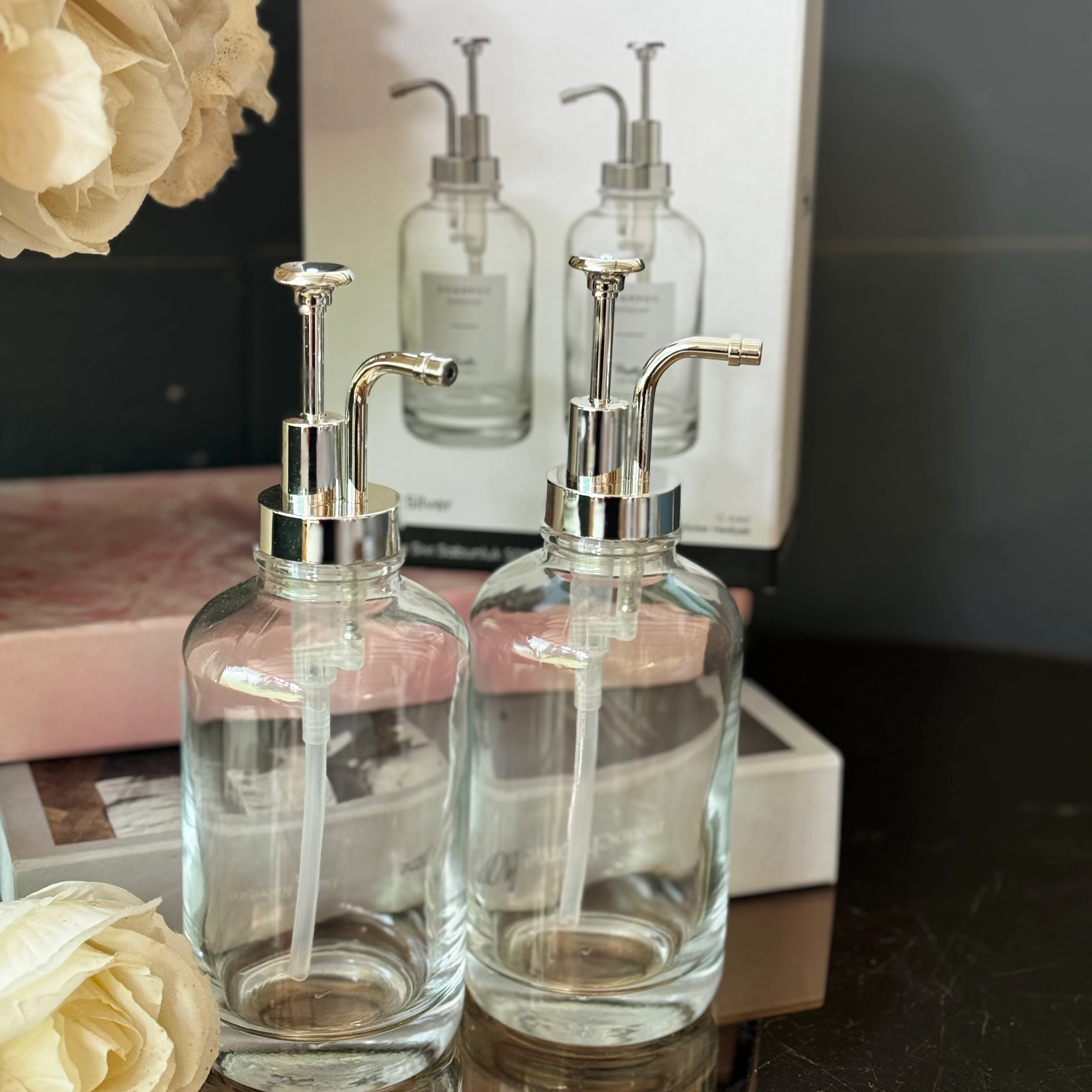 Gümüş Cam Özel Sabunluk 