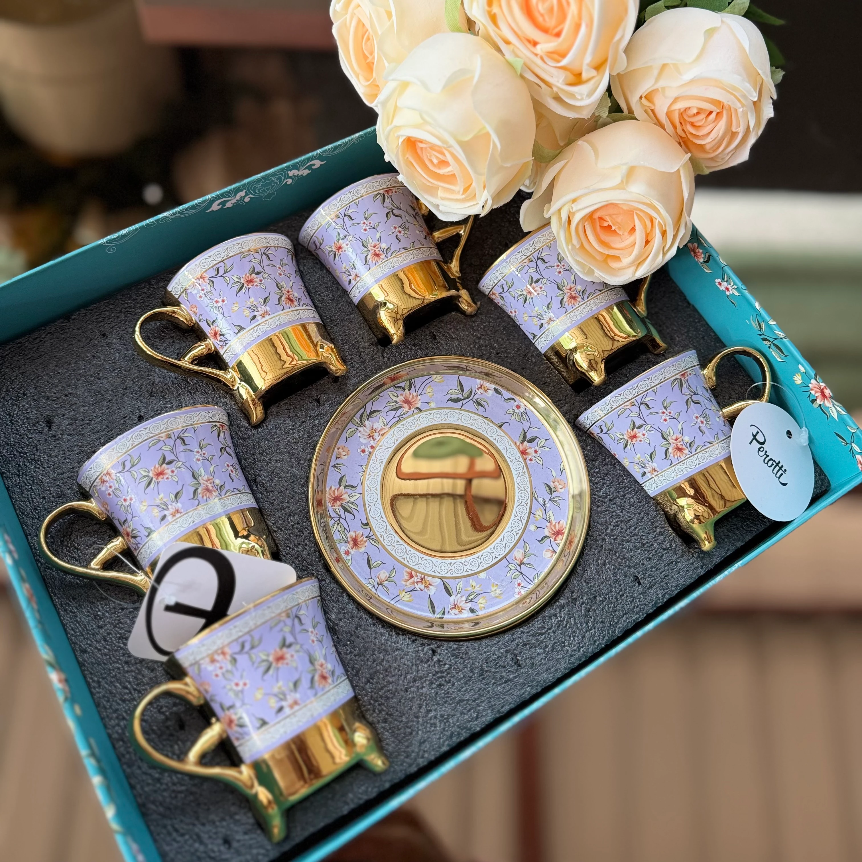 Lila Gold Tasarım Fincan Takımı