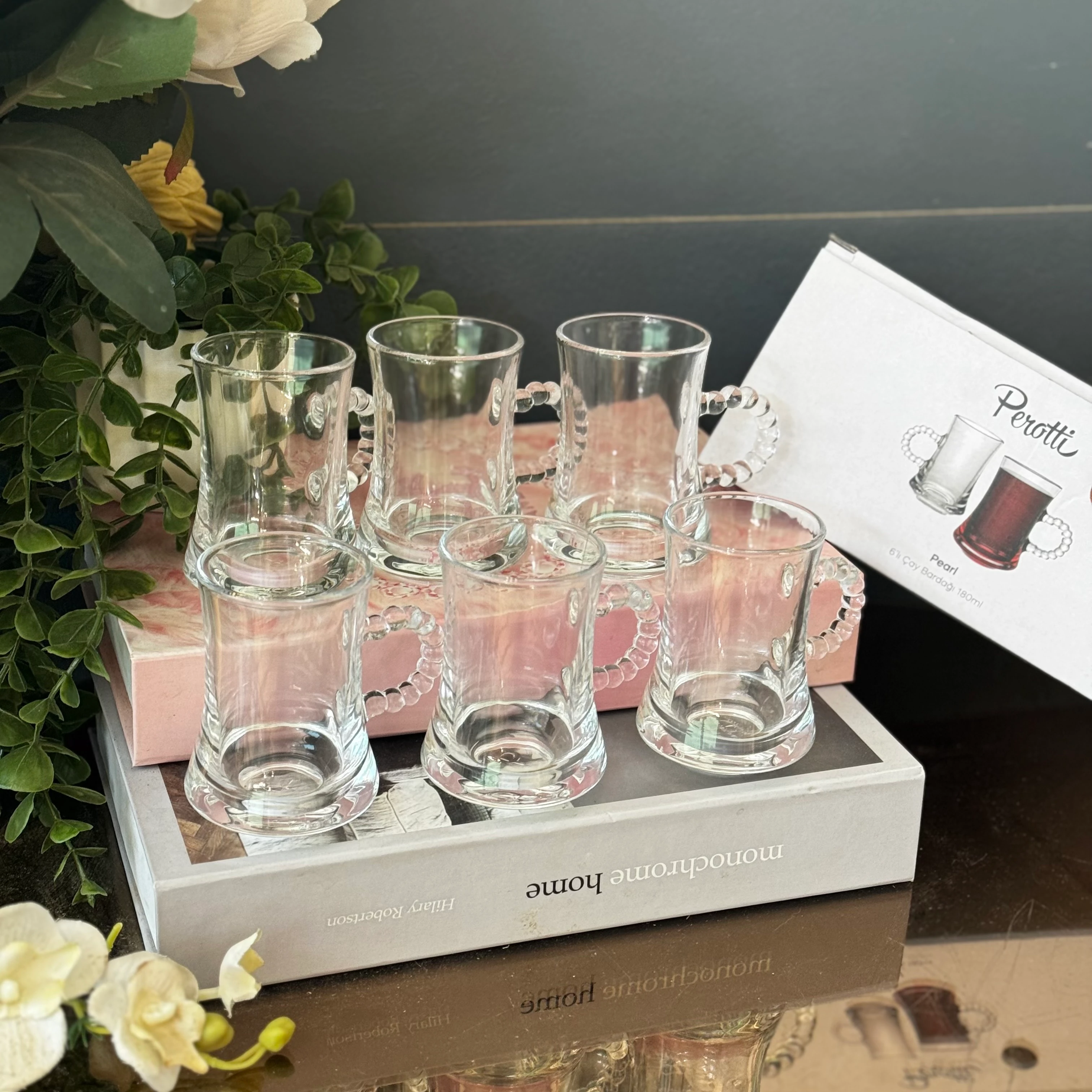 Boncuk Model Çay Bardağı