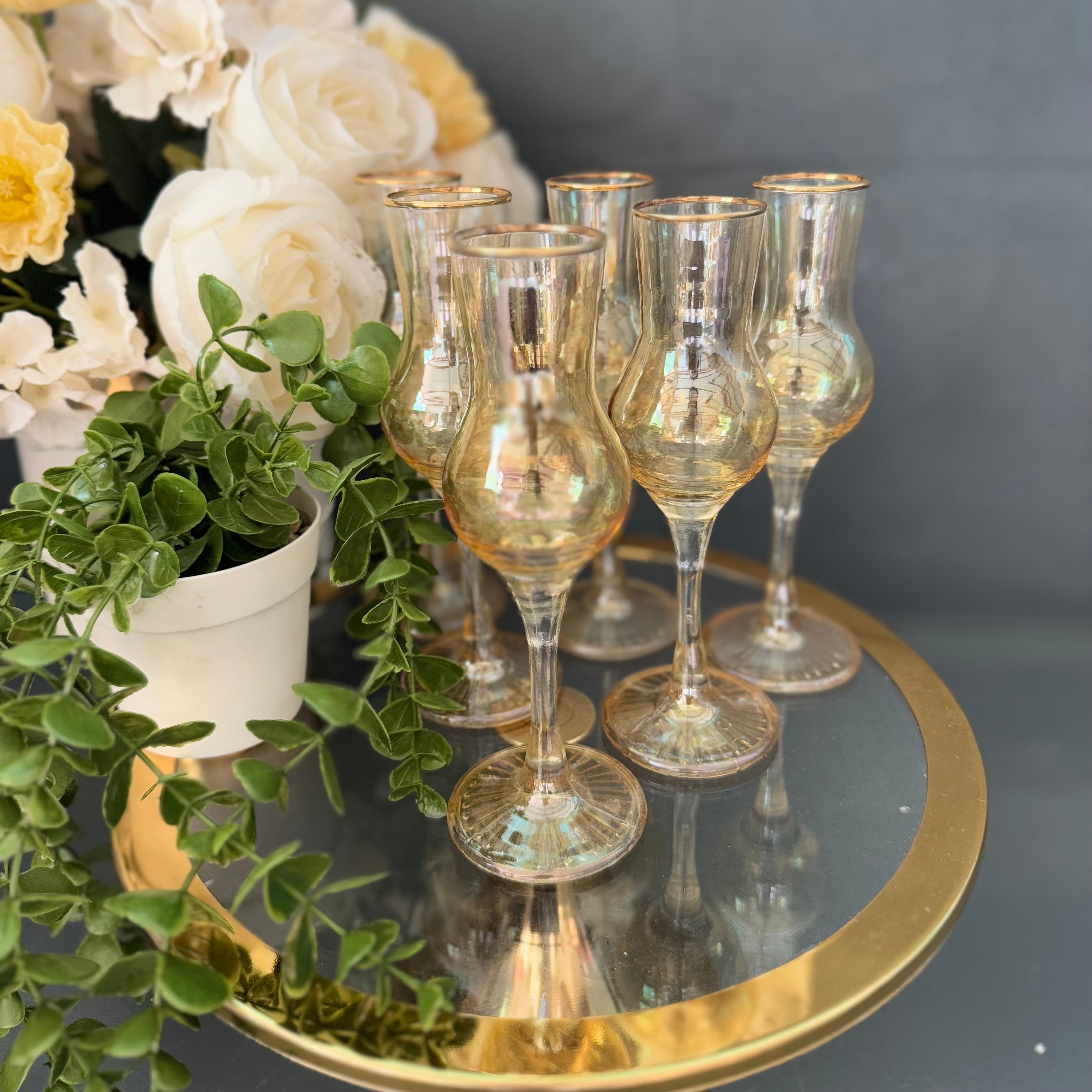 Gold Grappa Bardak Takımı 