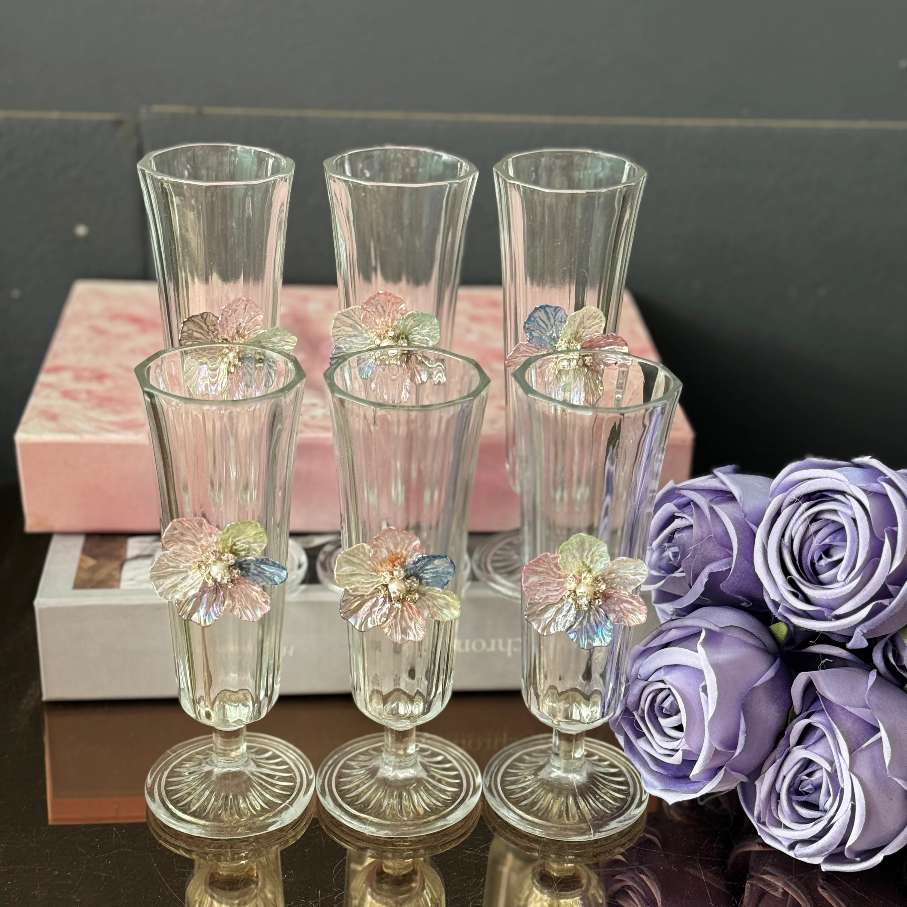 Gökkuşağı Flüt Bardak Takımı