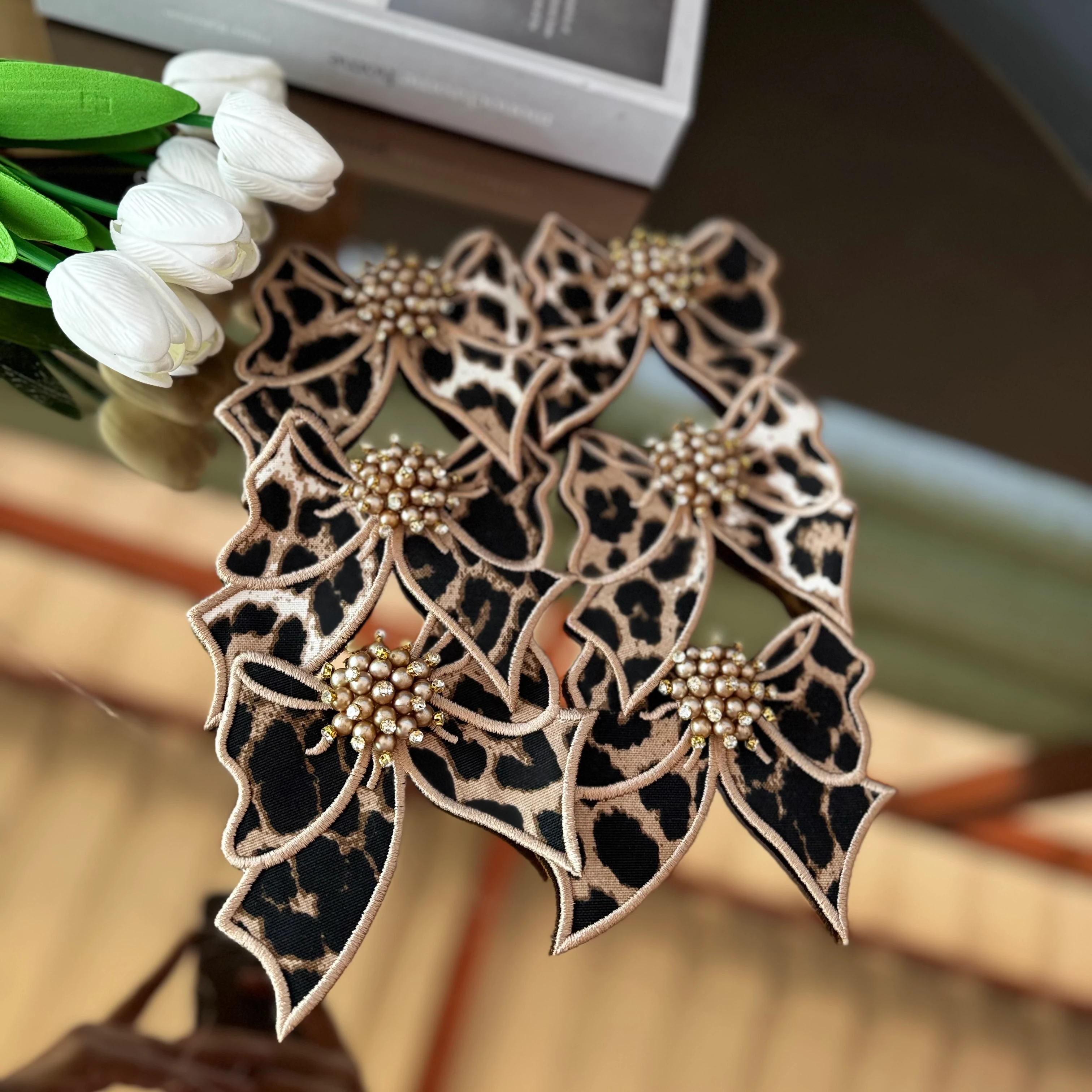 leopar peçete 6 lı