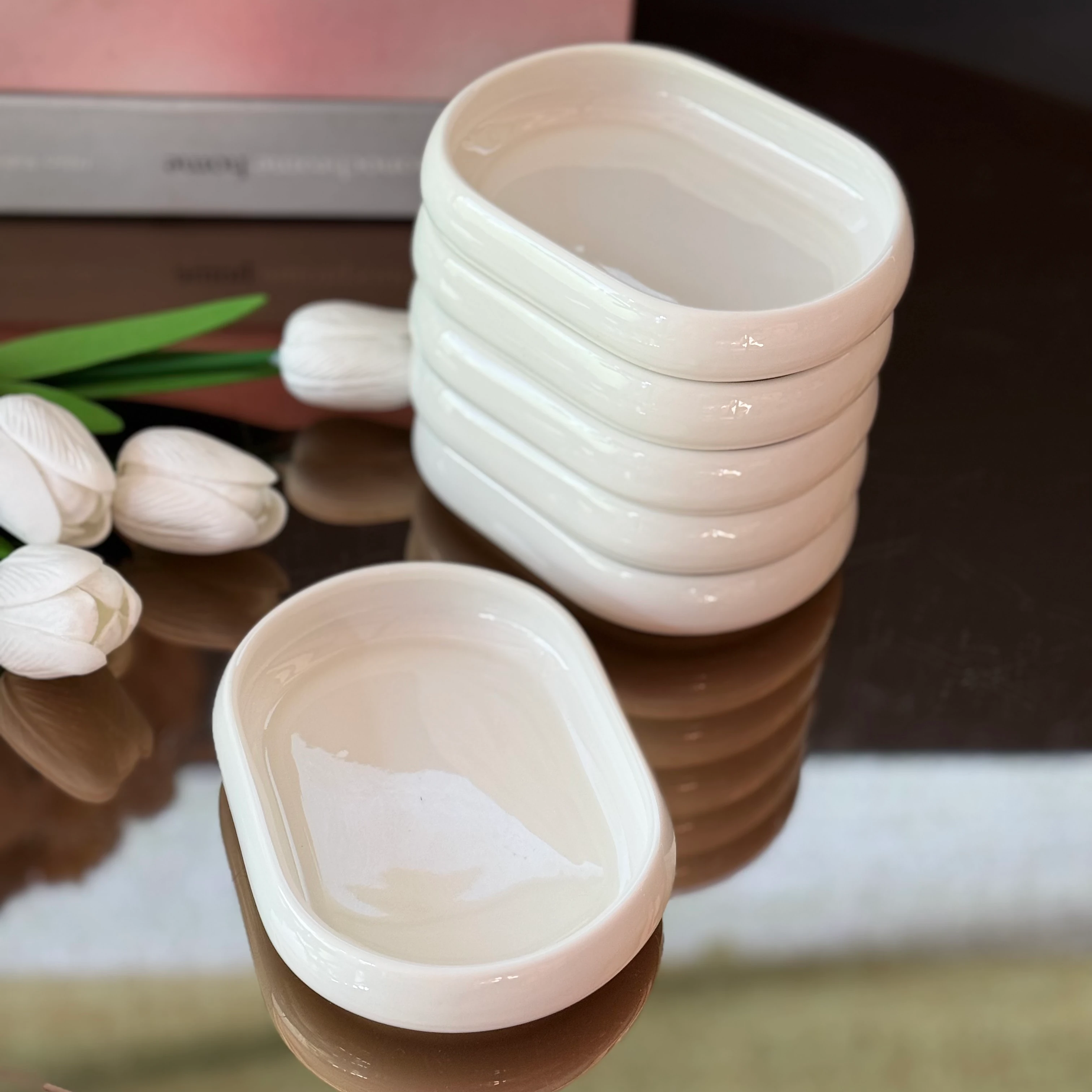 Porselen Oval Sunumluk 