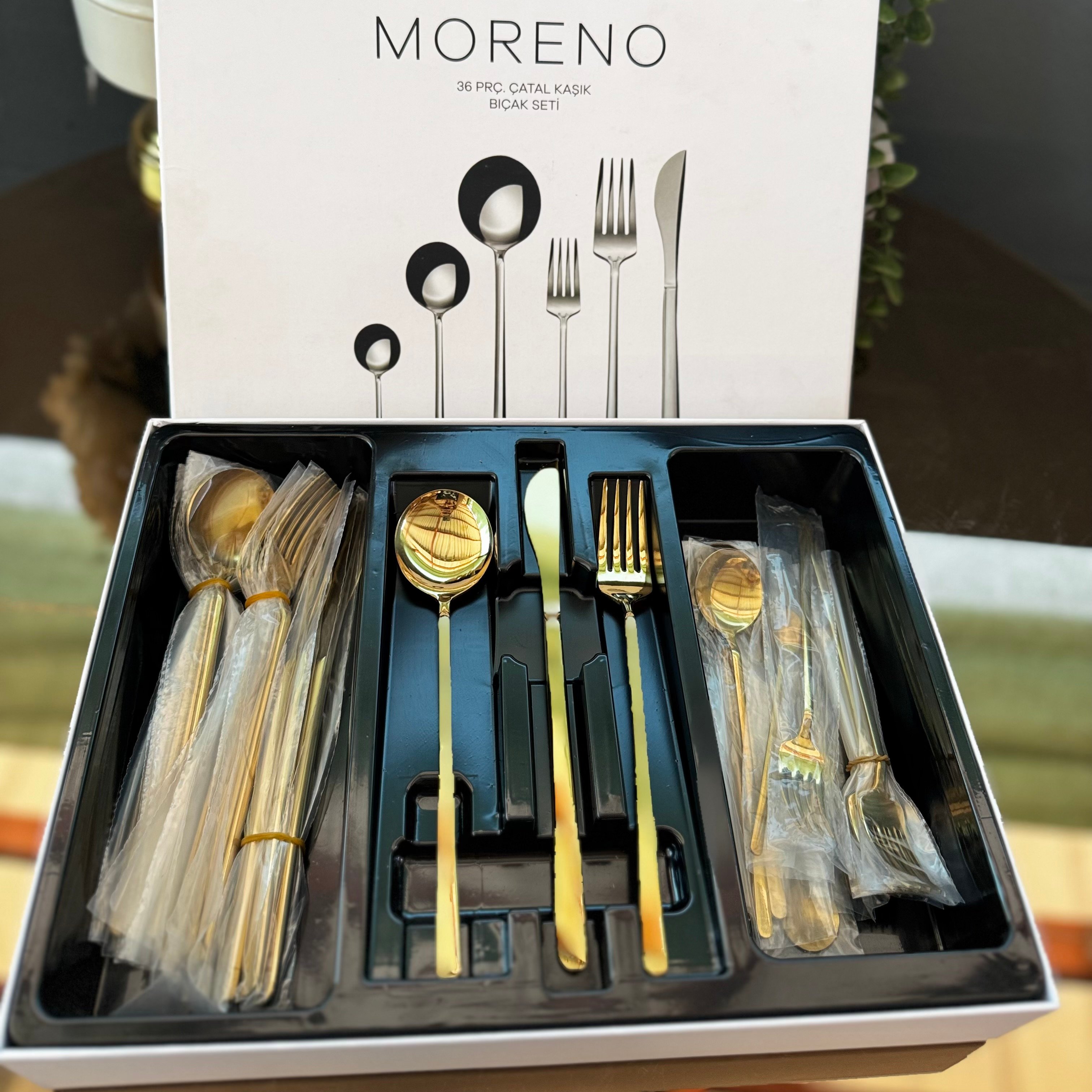 Gold Moreno Çatal Kaşık Takımı
