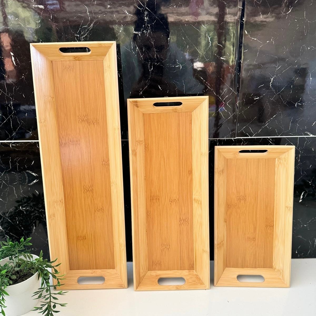 3'Lü Bambu Set 