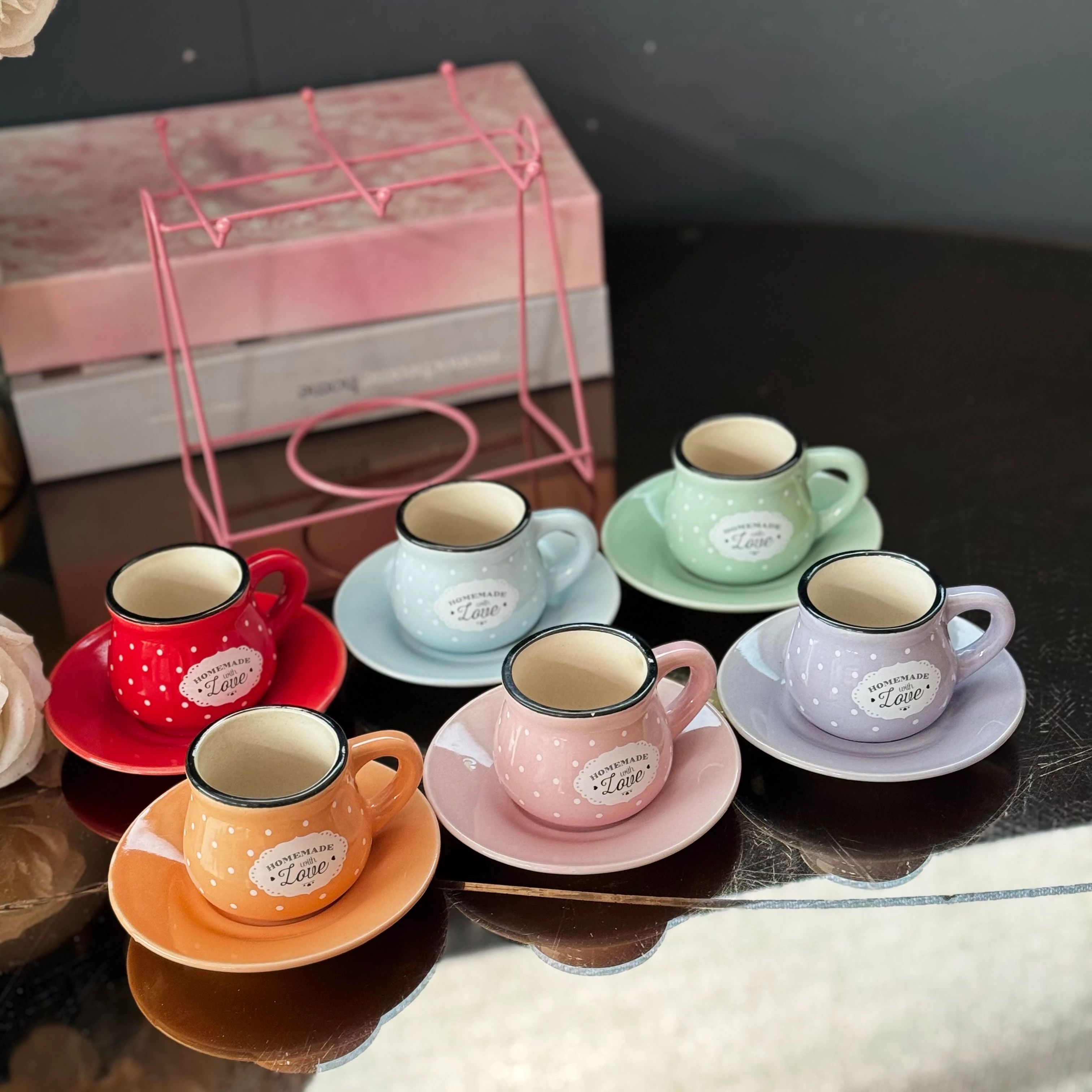 askılı puanlı fincan takımı