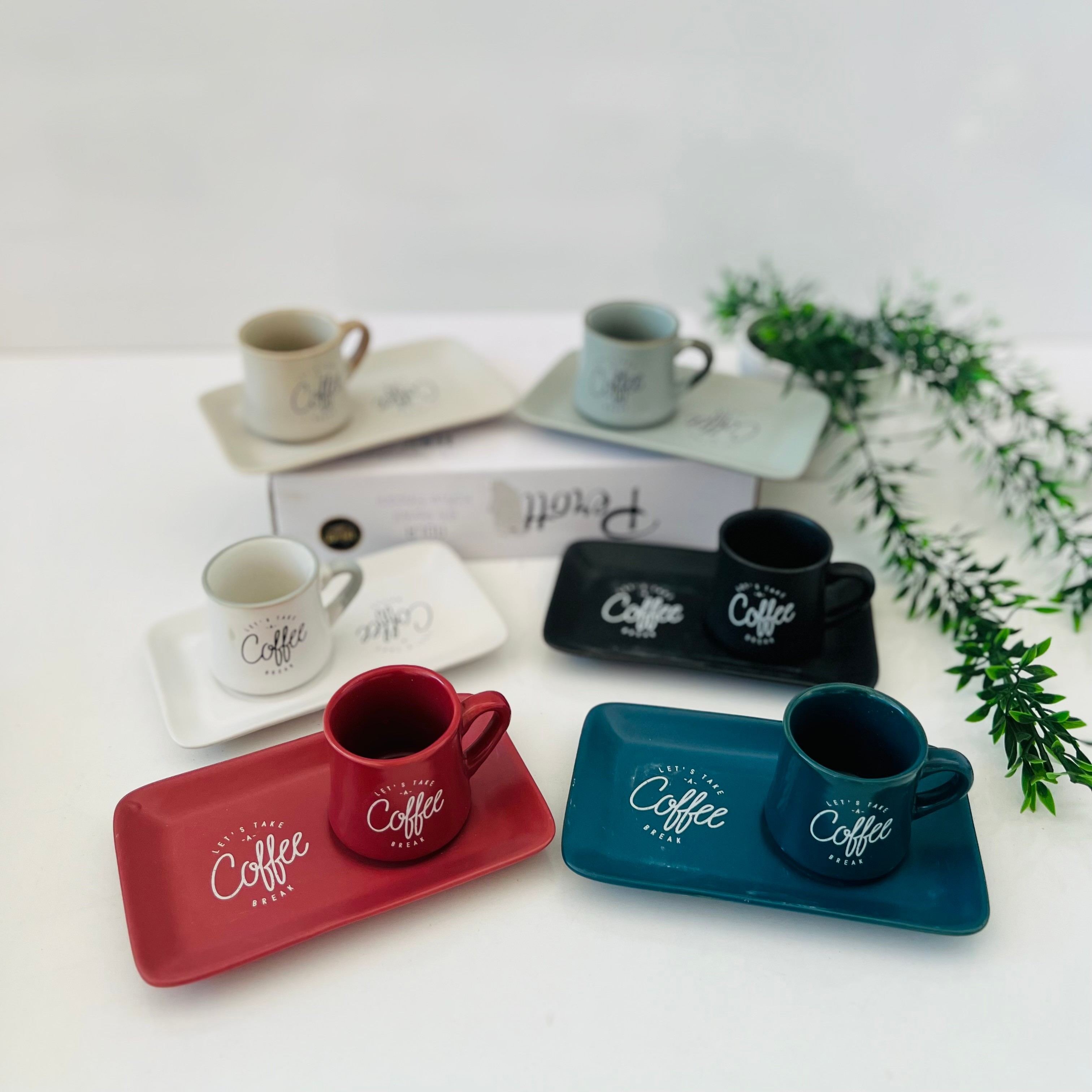 Sunum Tabak Coffe Fincan Takımı