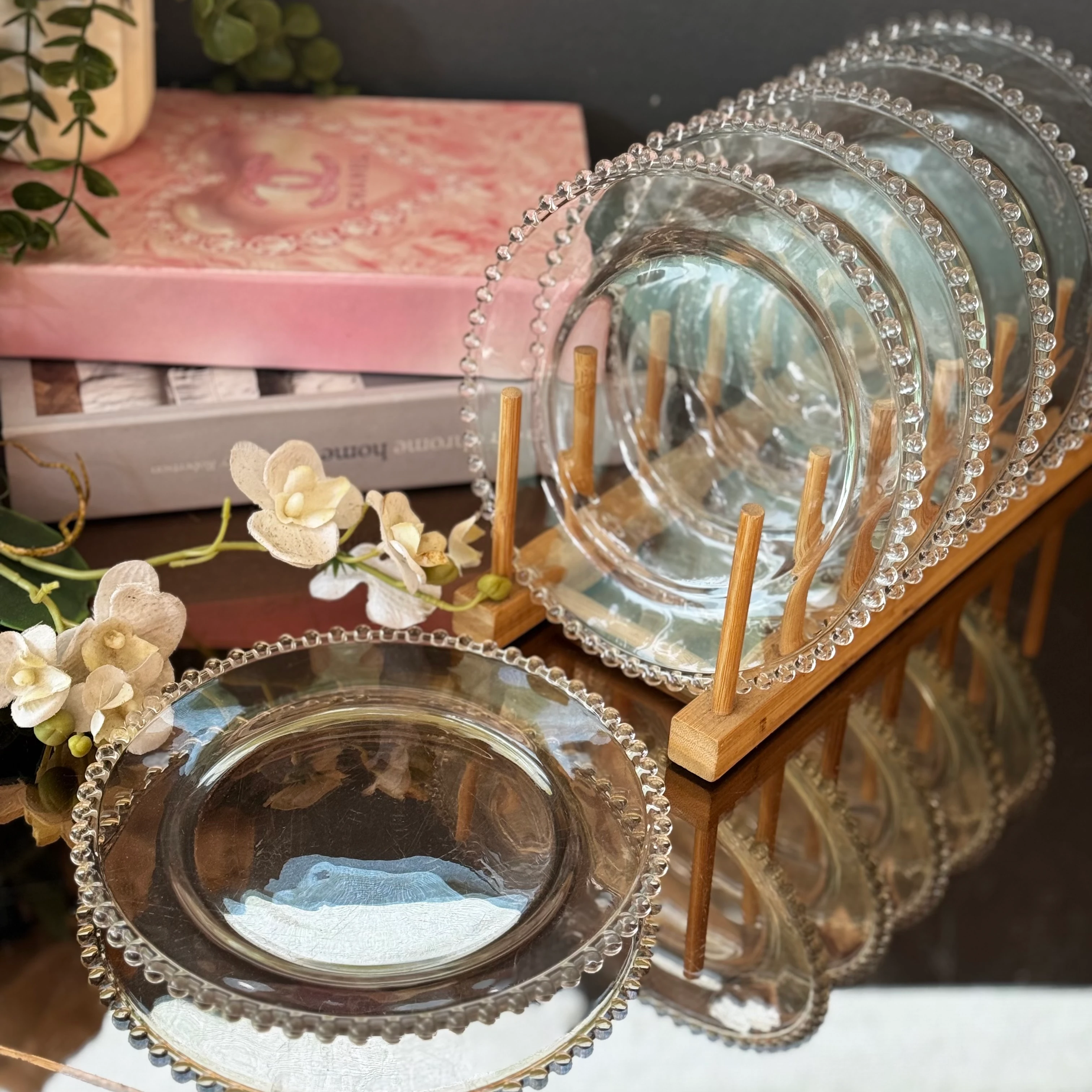 Boncuk Luster Pasta Tabağı