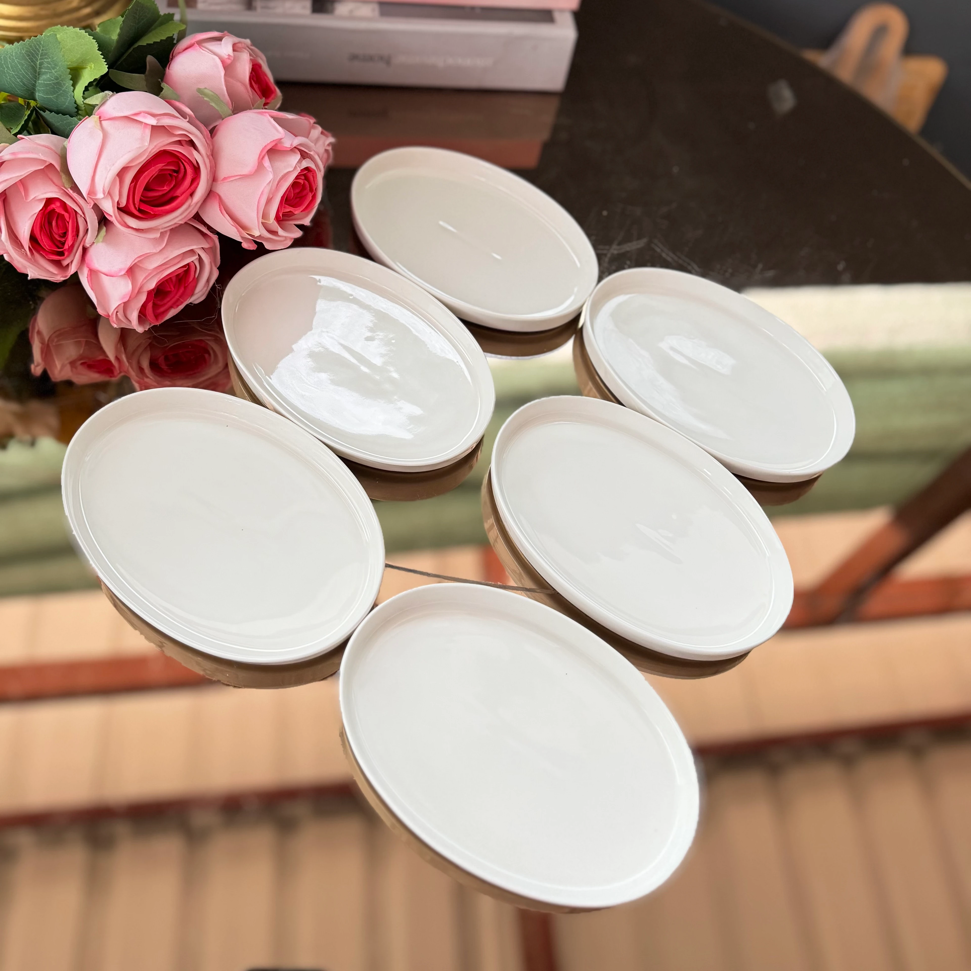 Oval Porselen Sunumluk