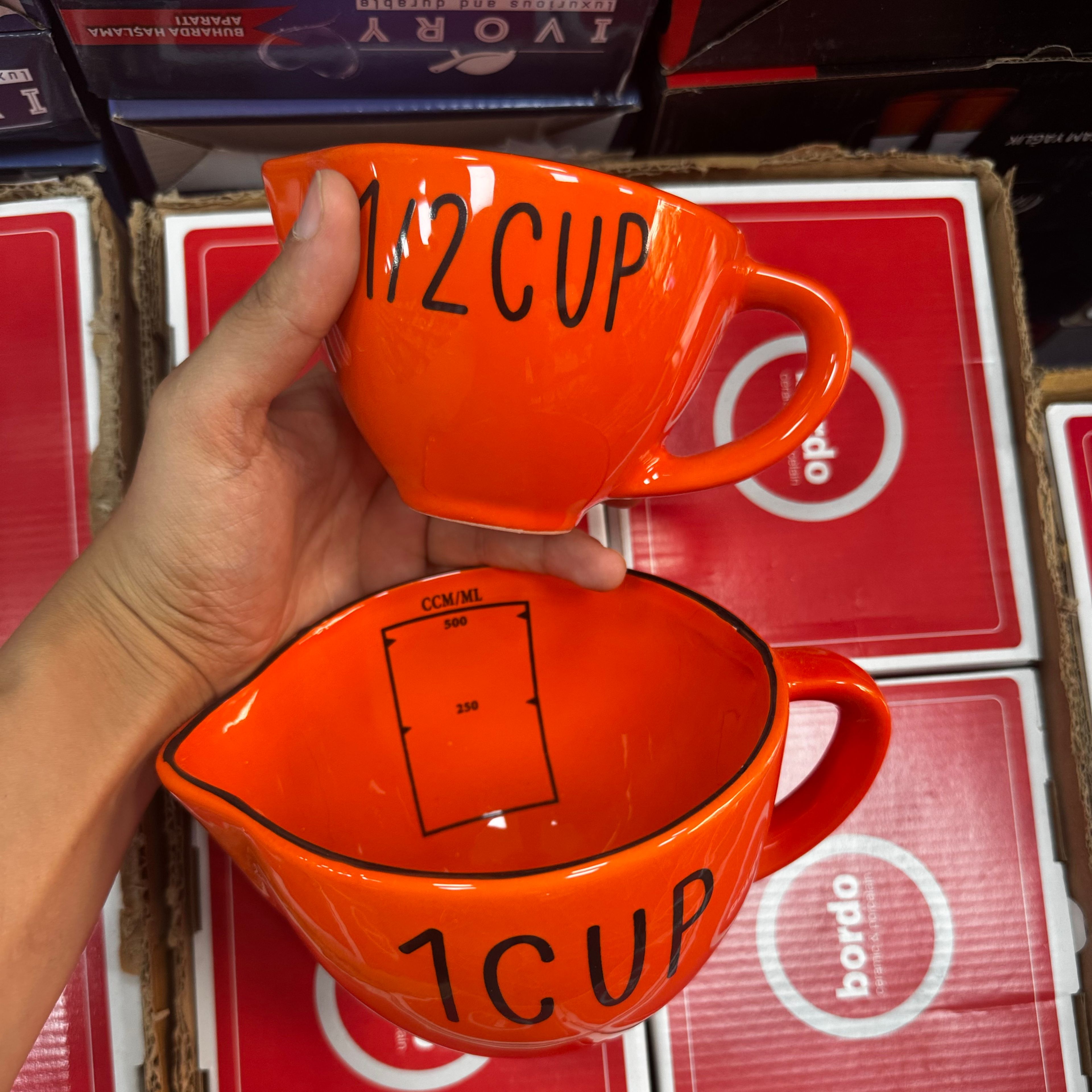 Turuncu 2’li Ölçü Kap