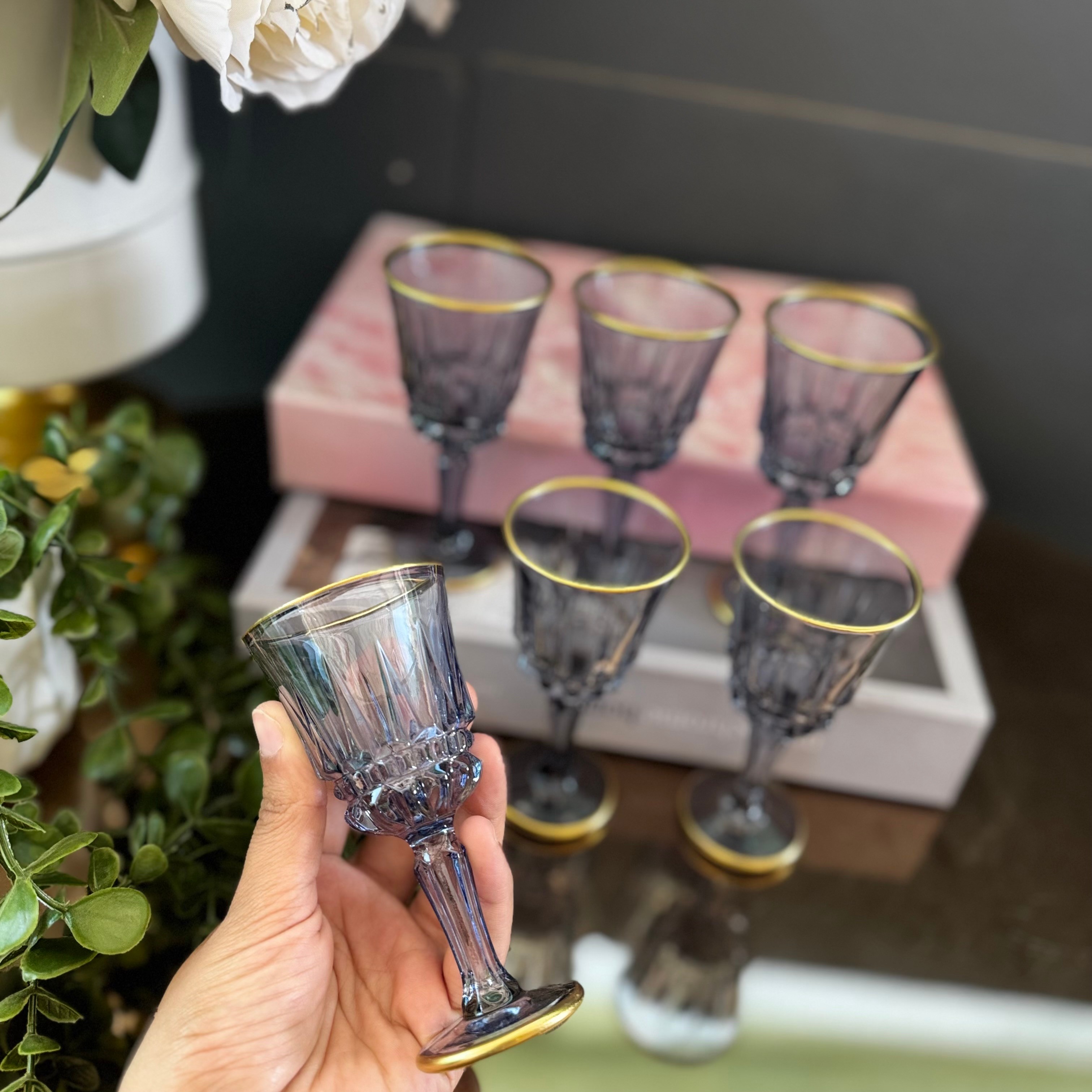 Füme Kristal Bardak Takımı