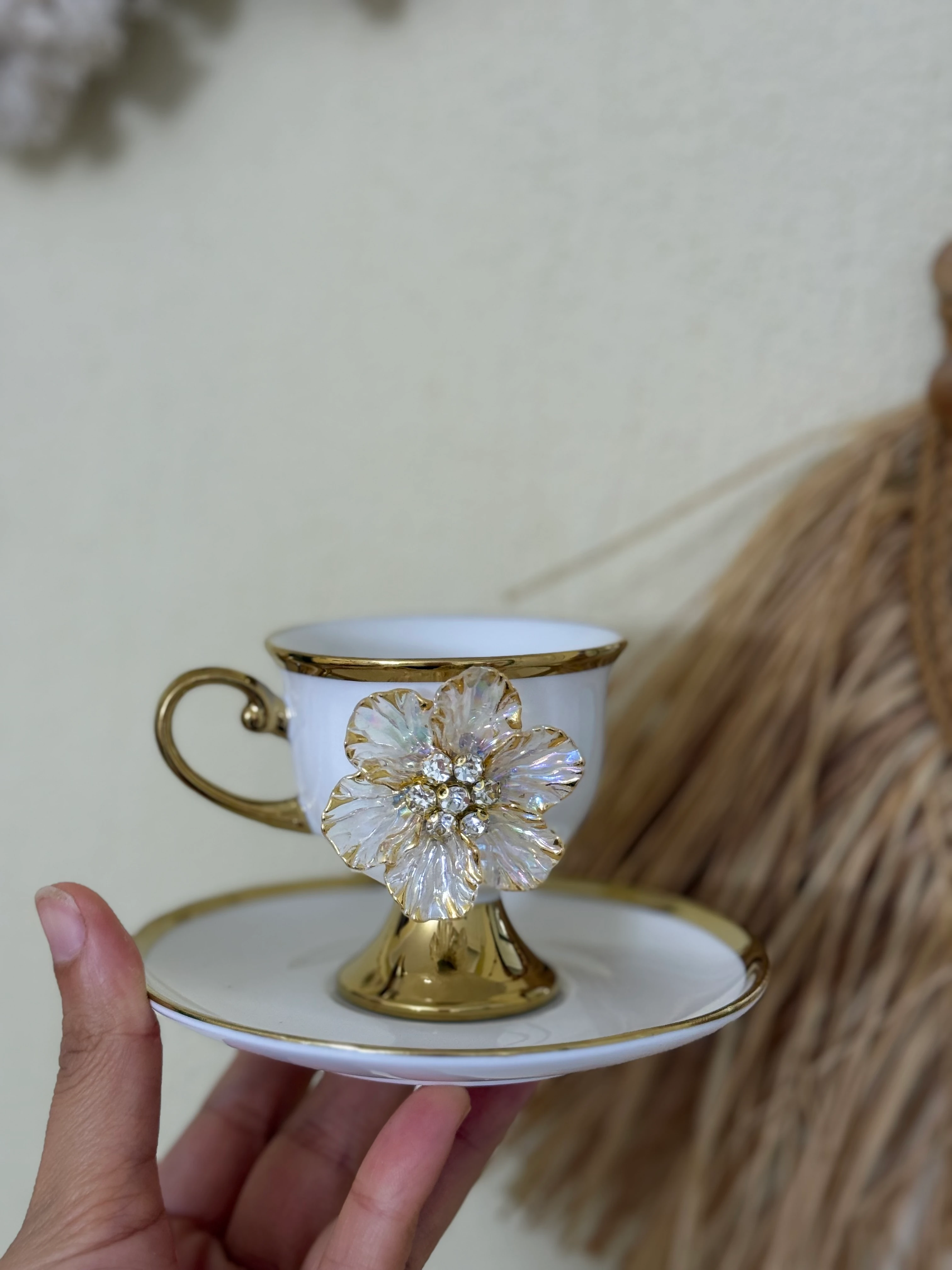 2 li gold tasasım fincan