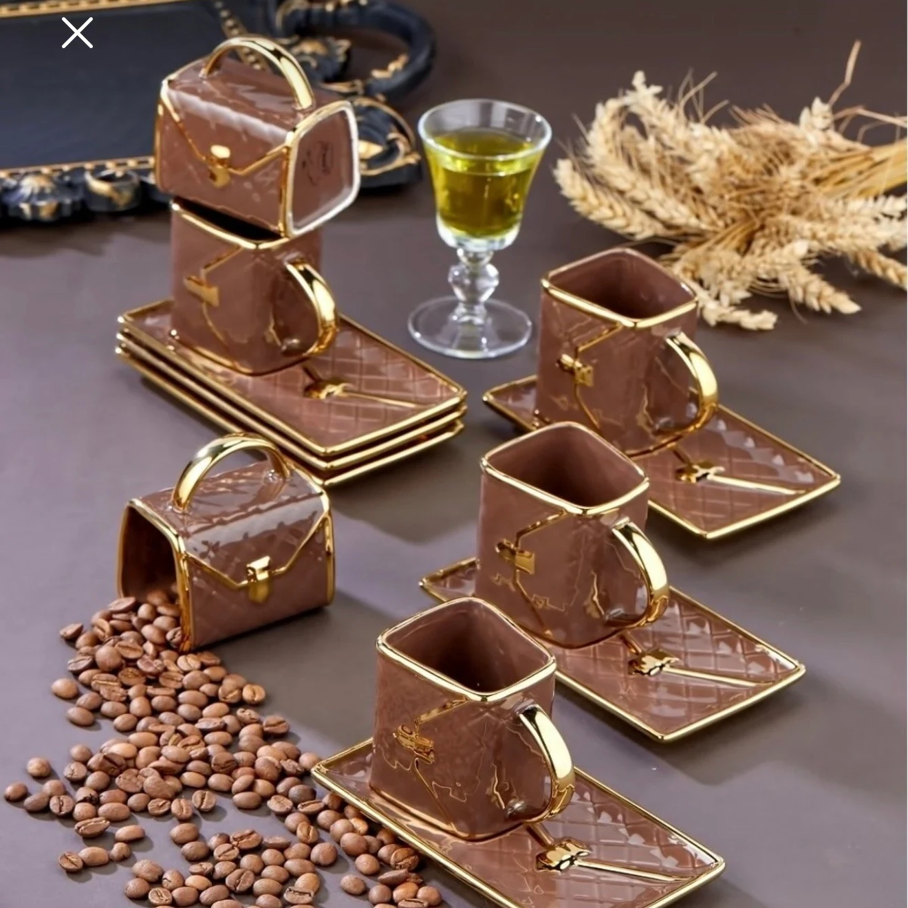 Kahve Çanta Fincan Takımı