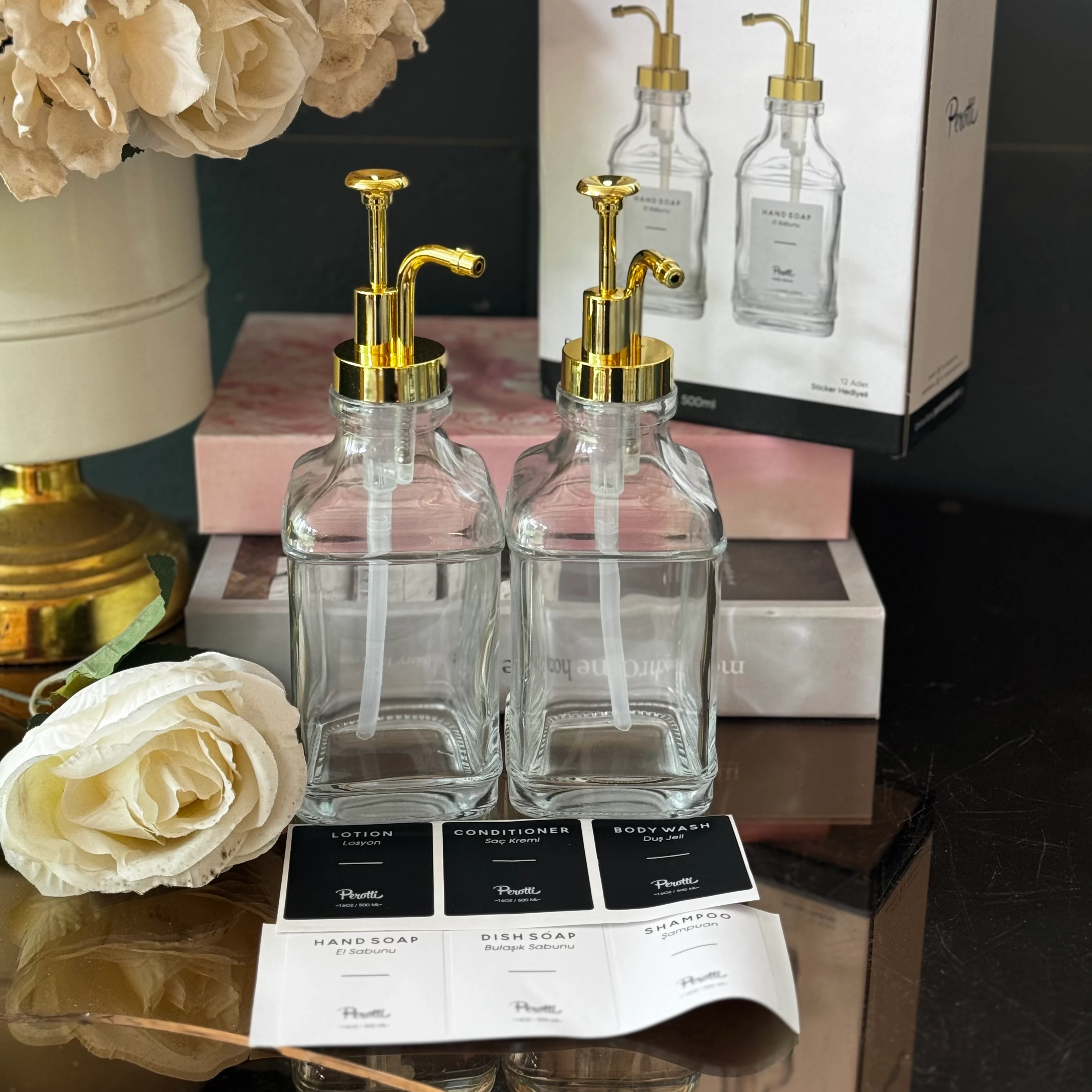 Gold Kare Mutfak Seti