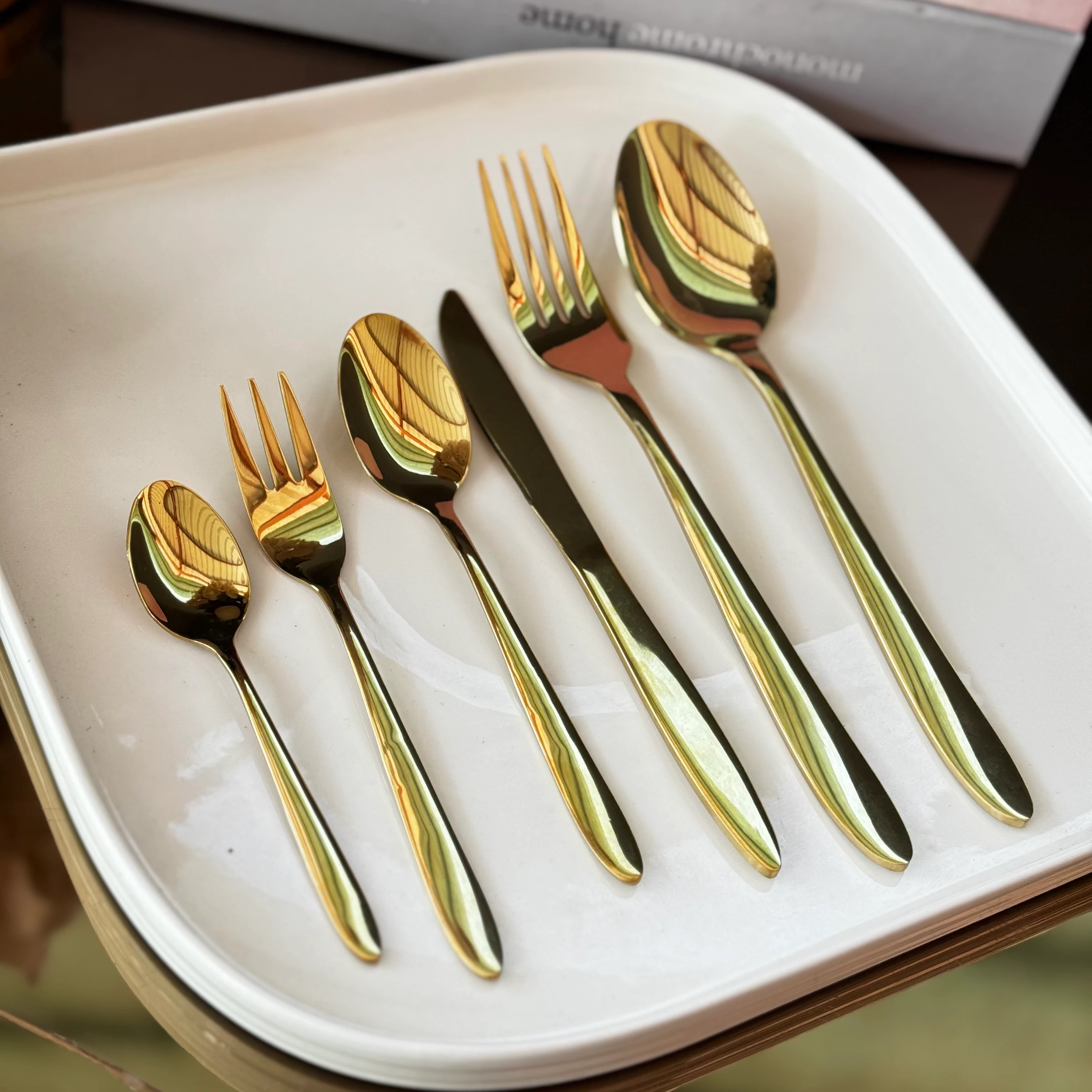 gold 36 parca kaşık seti 