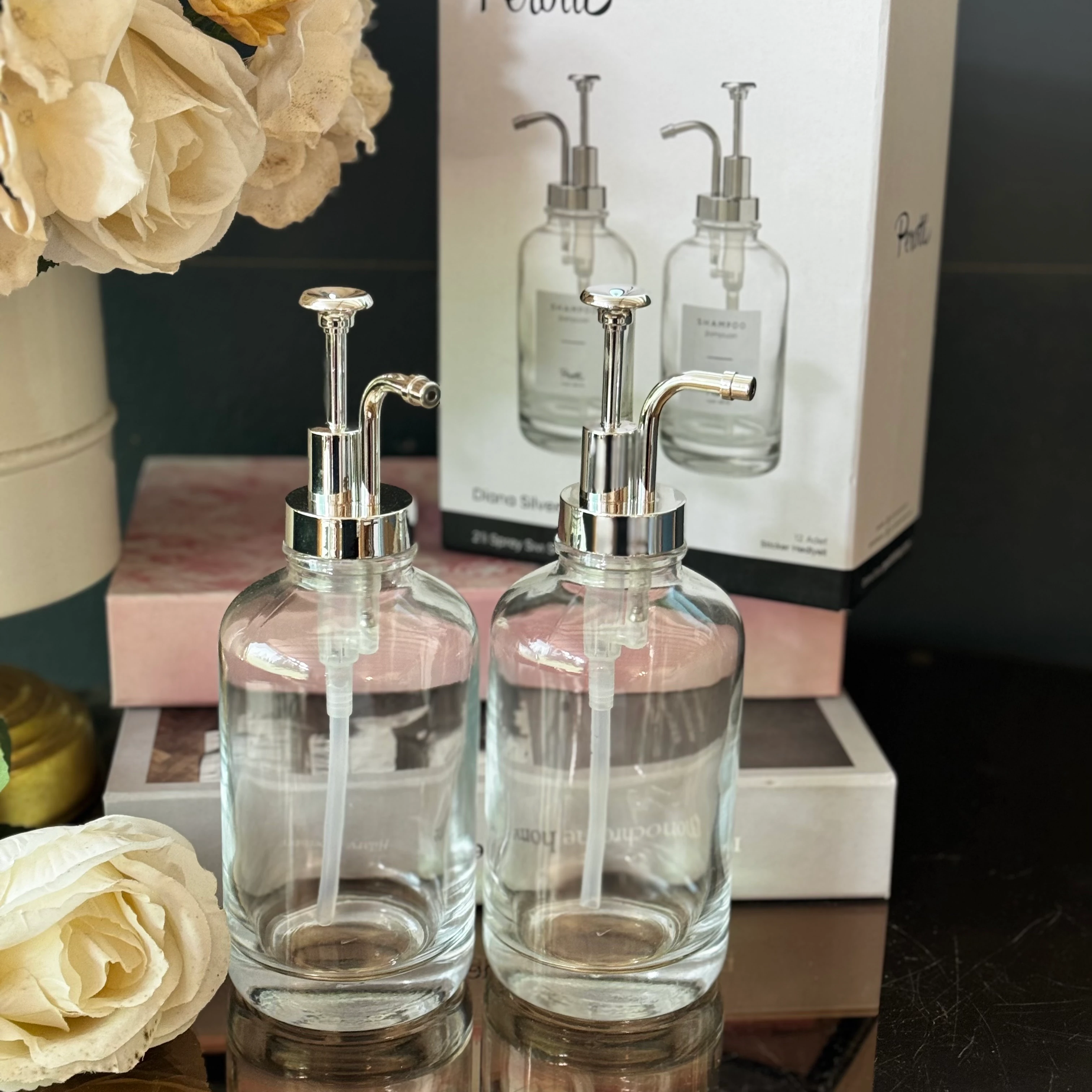 Gümüş Cam Özel Sabunluk 