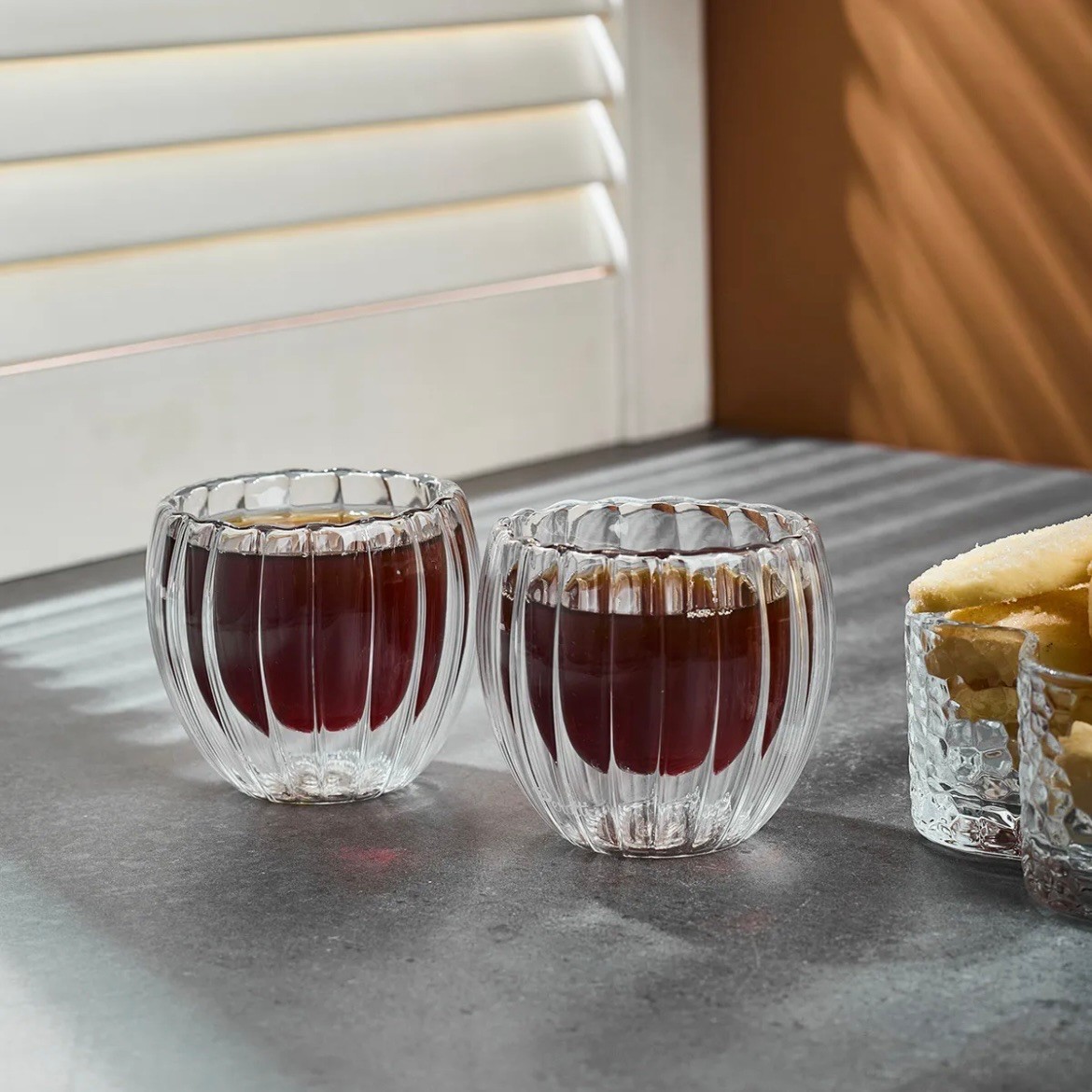 Stripe 2’li 80 Ml Çift Cidarlı Bardak