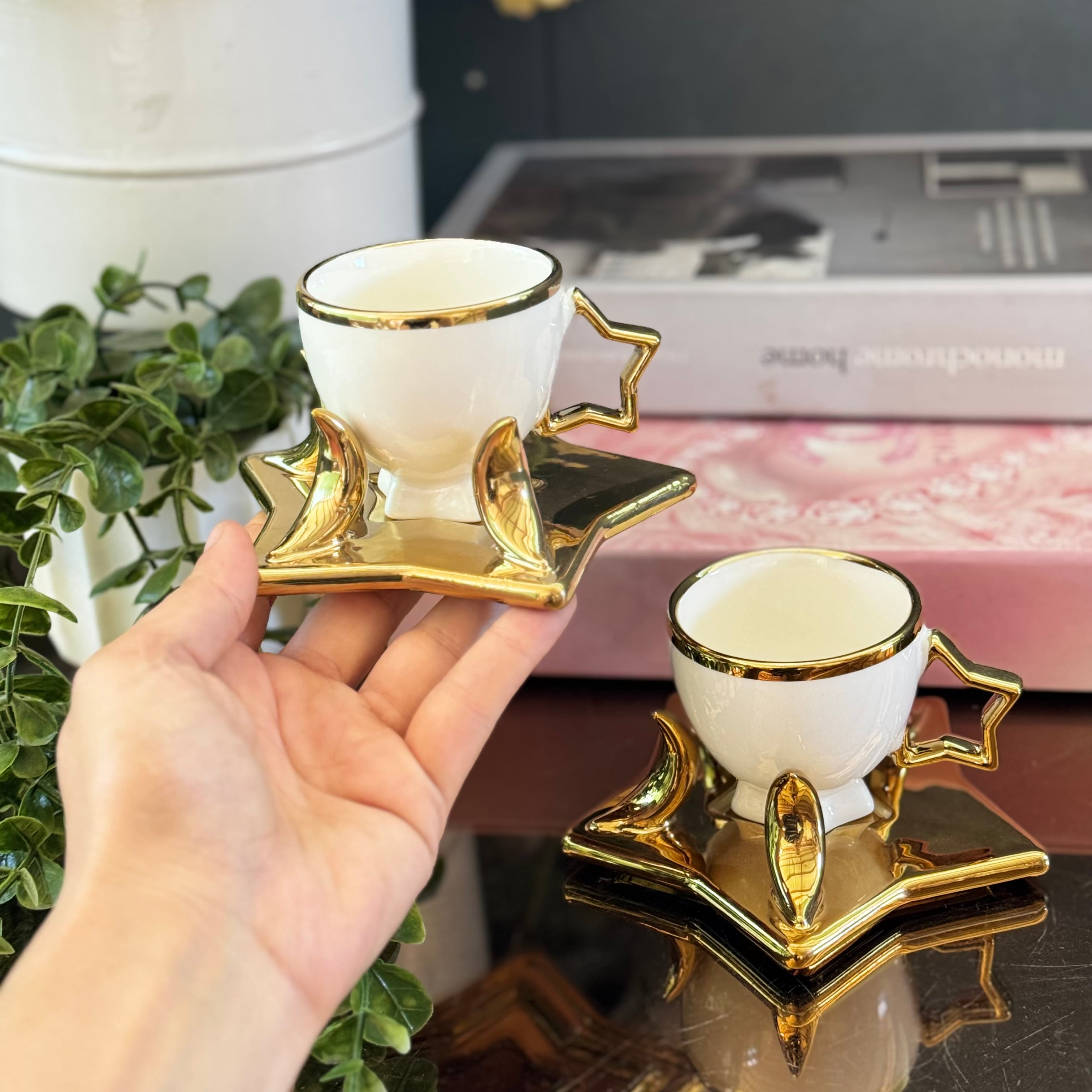 Ay Yıldız Gold Fincan Takımı