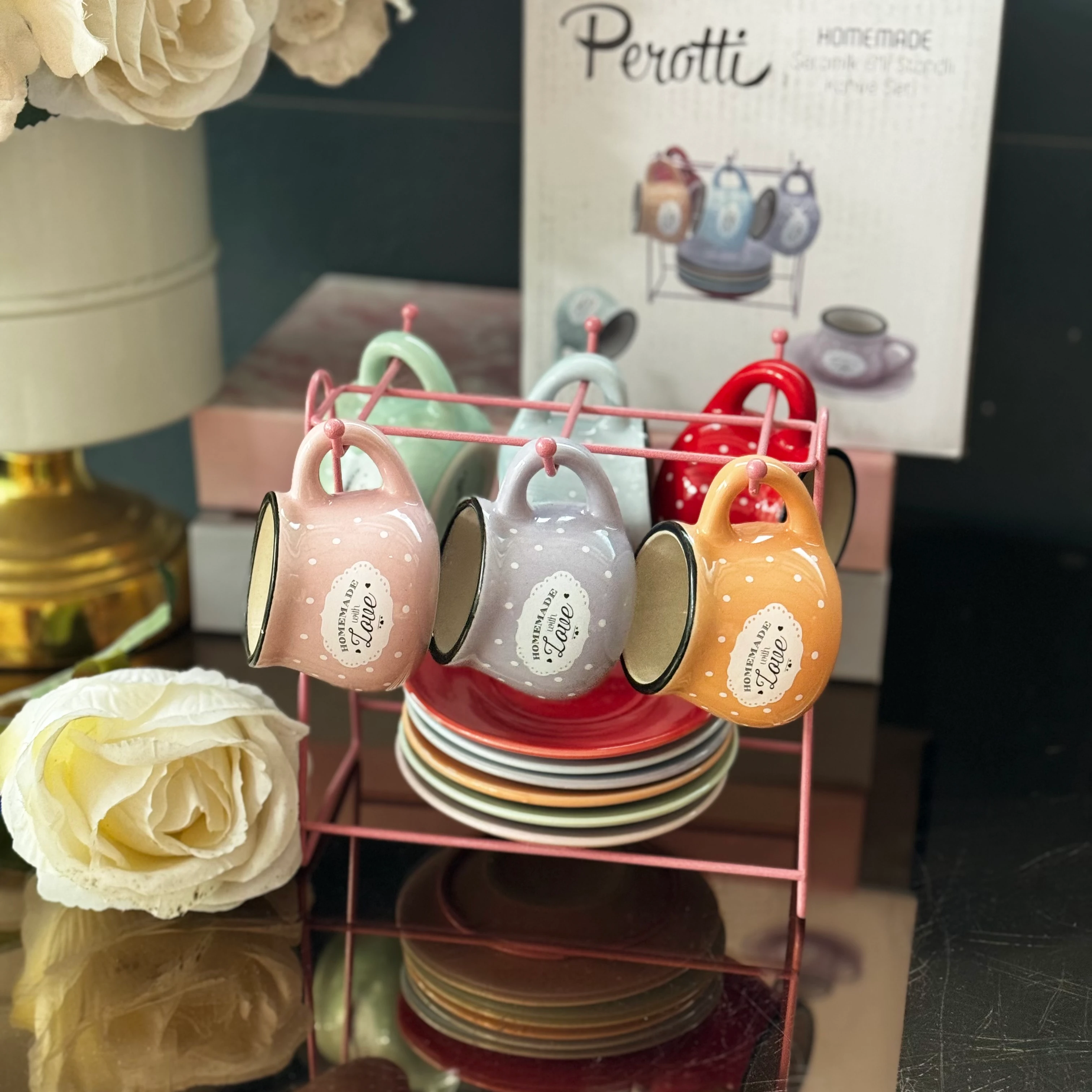 askılı puanlı fincan takımı