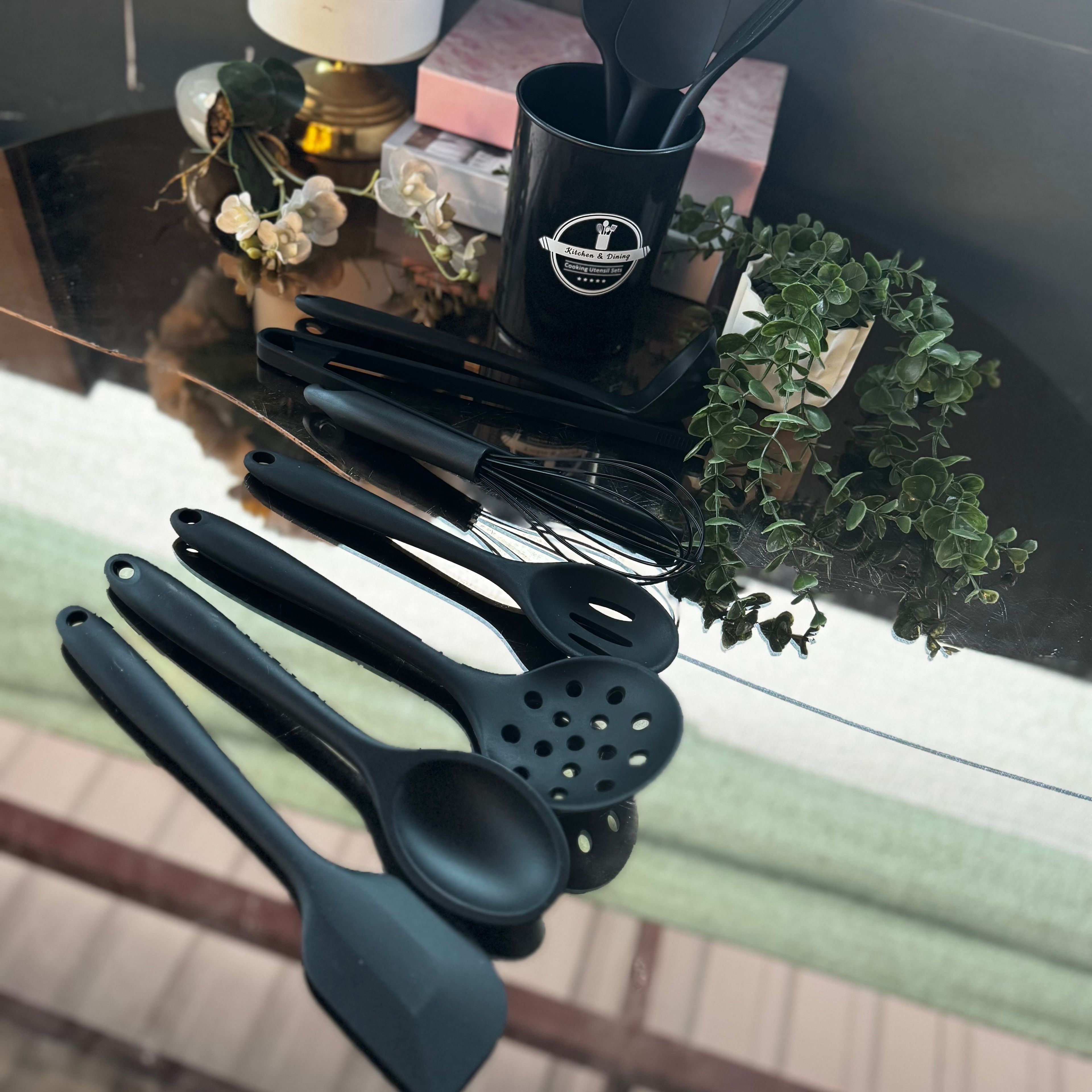 Siyah Silikon Set