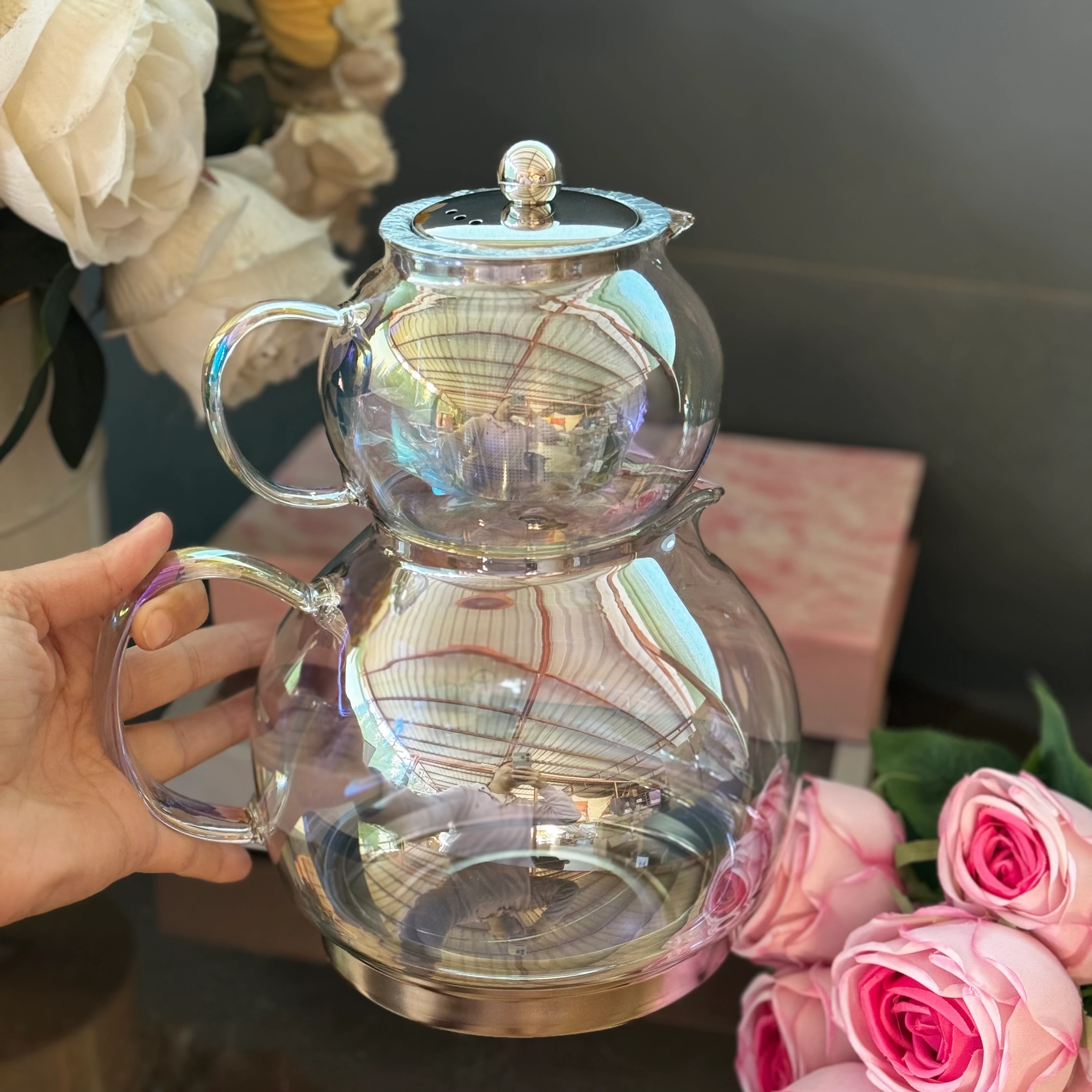 Keyfi Ala Cam Çaydanlık