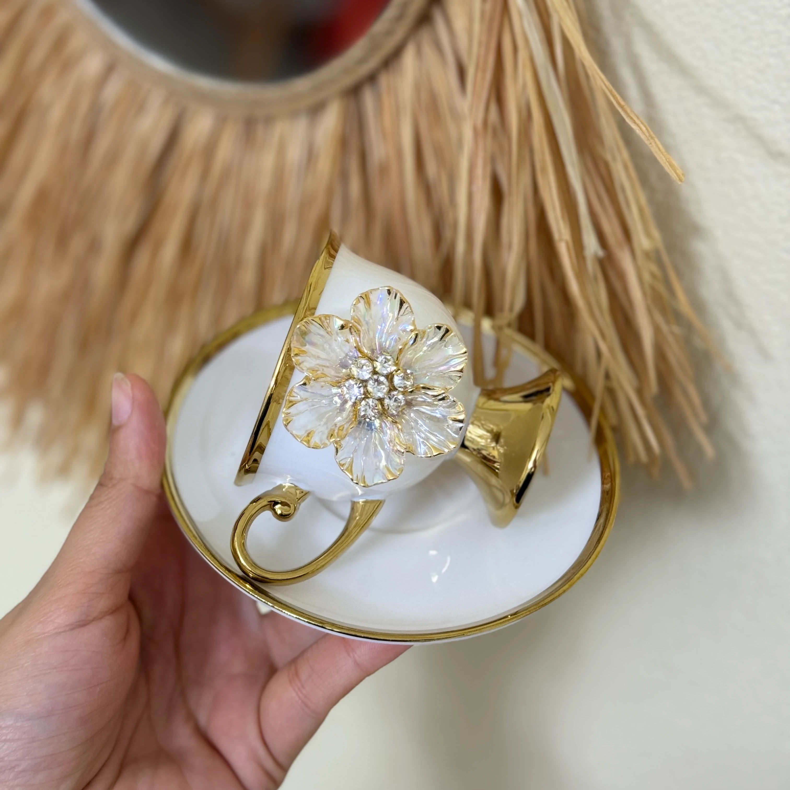 2 li gold tasasım fincan