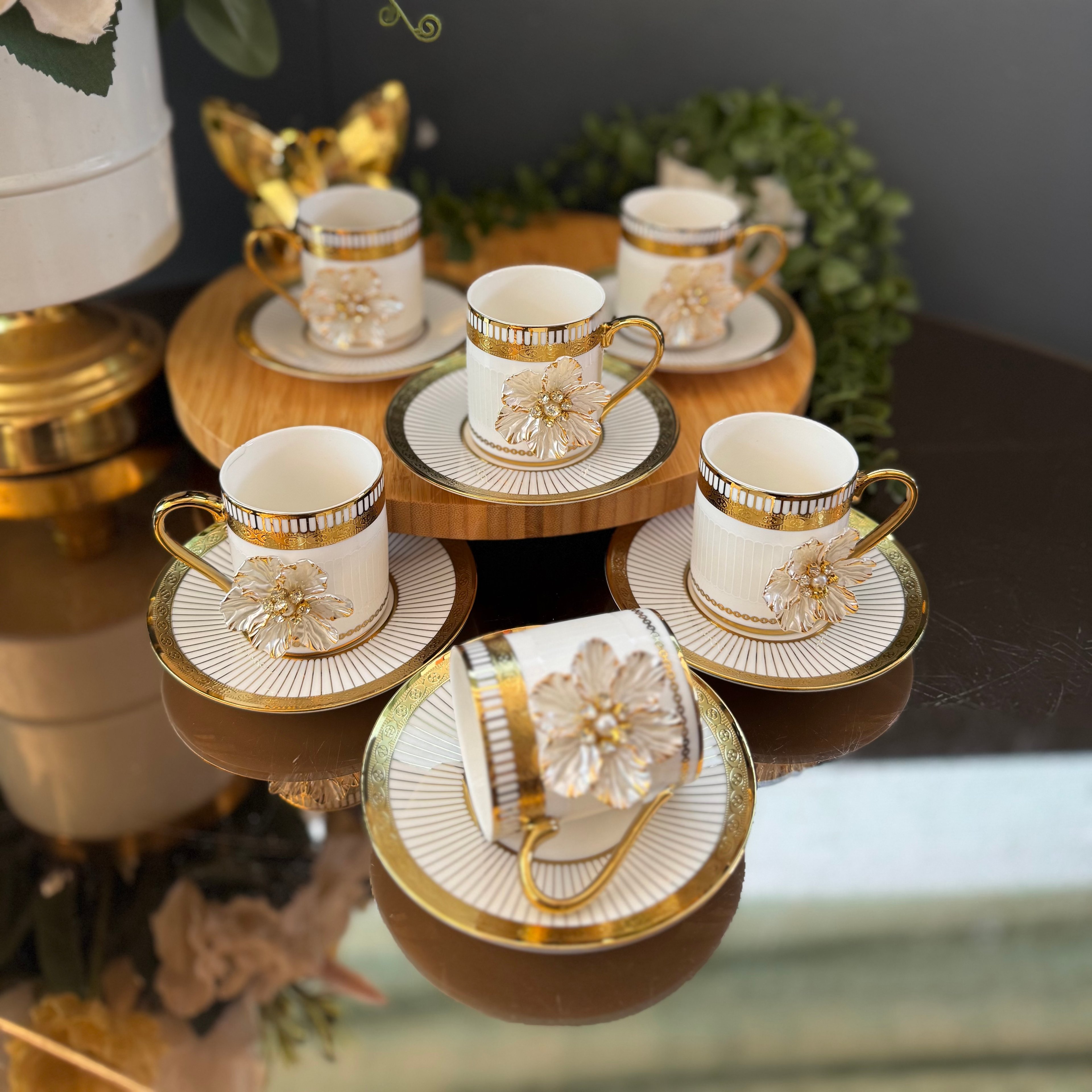 özel gold tasarım fincan takımı