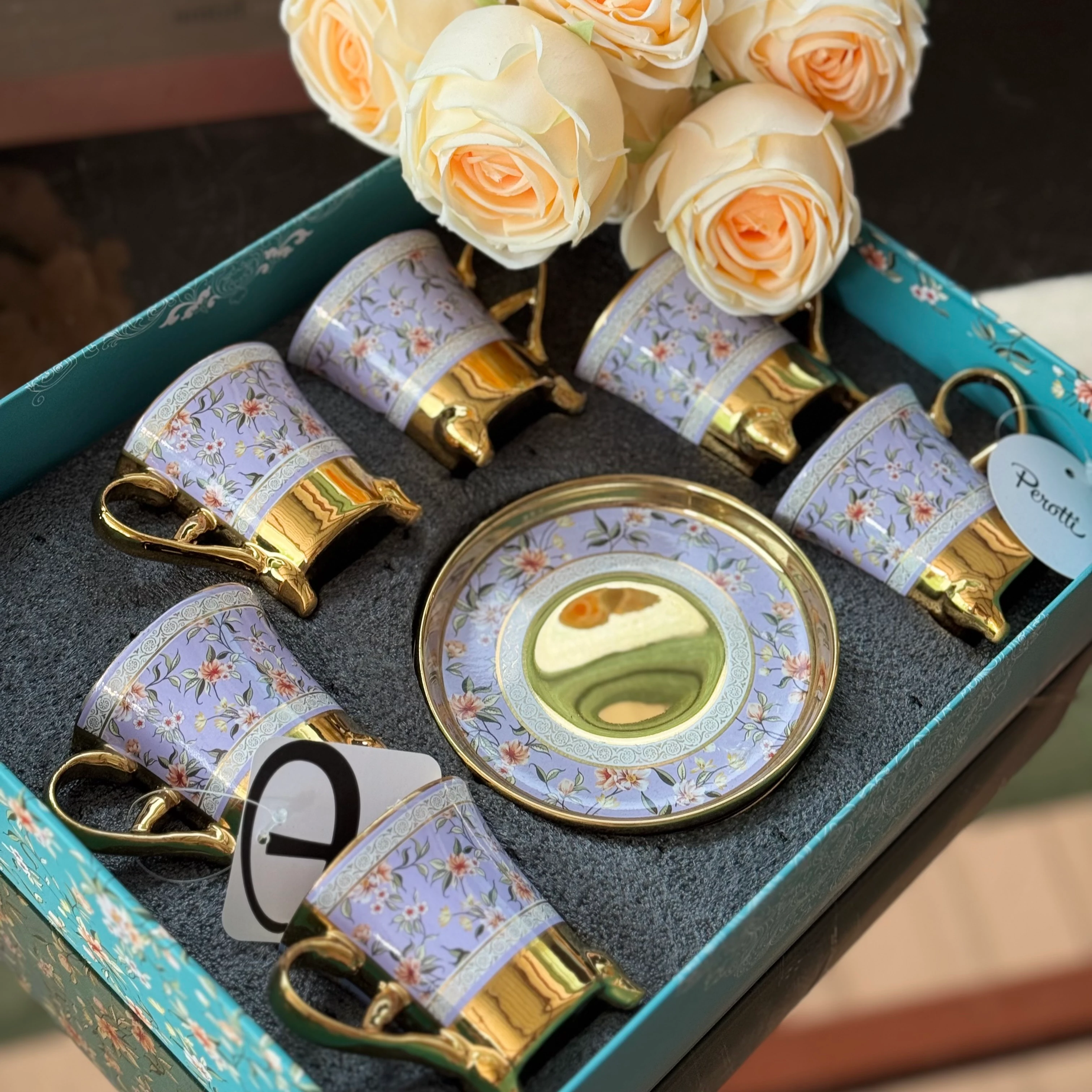 Lila Gold Tasarım Fincan Takımı