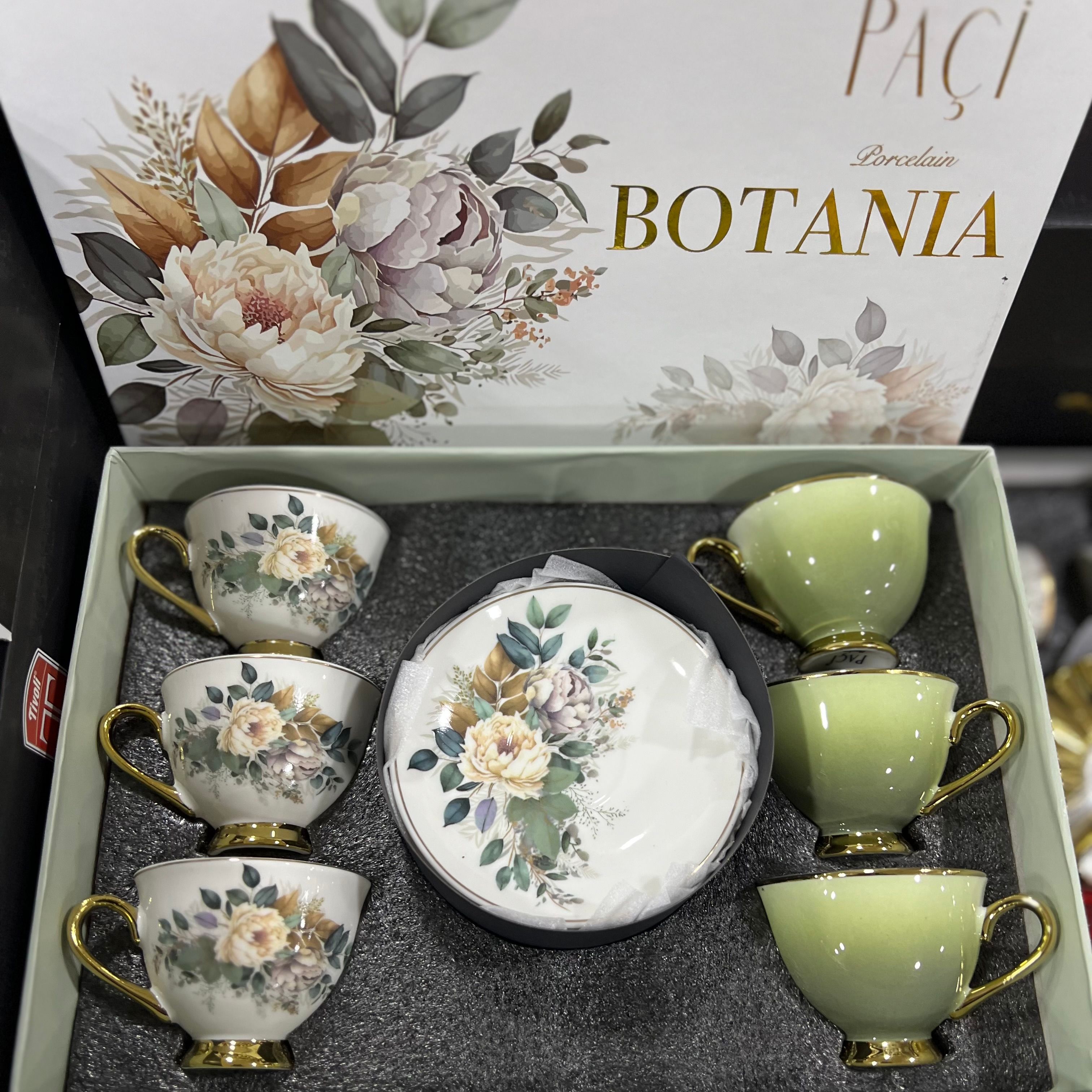 Yeşil Botanica Fincan Takımı Model 2 