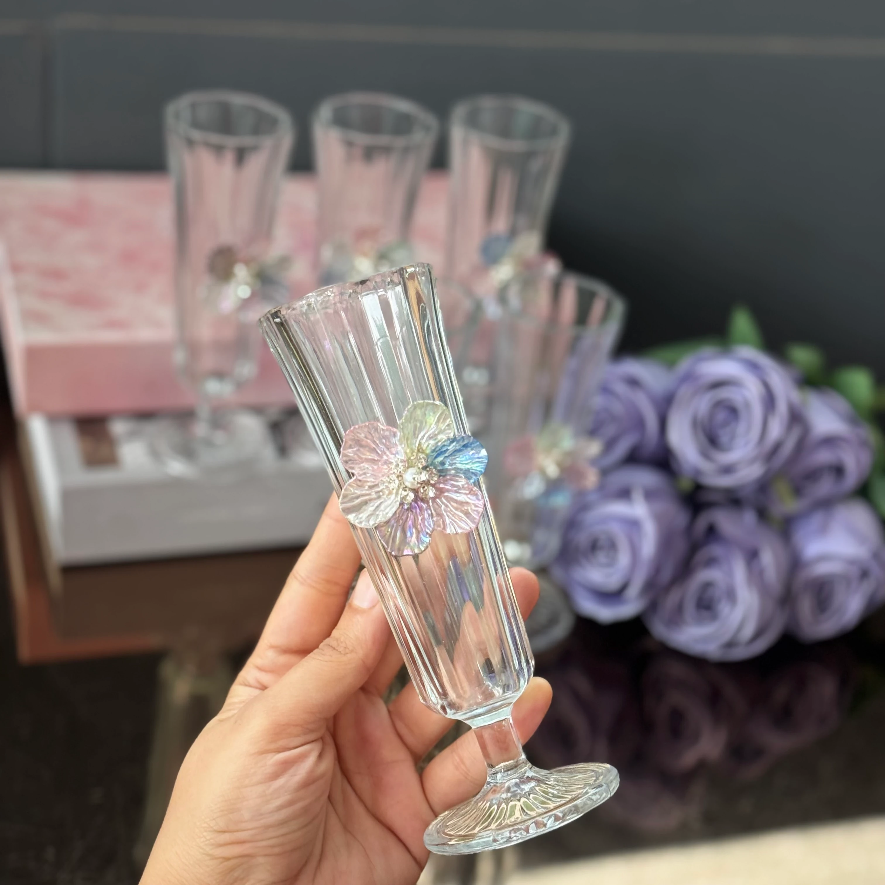 Gökkuşağı Flüt Bardak Takımı