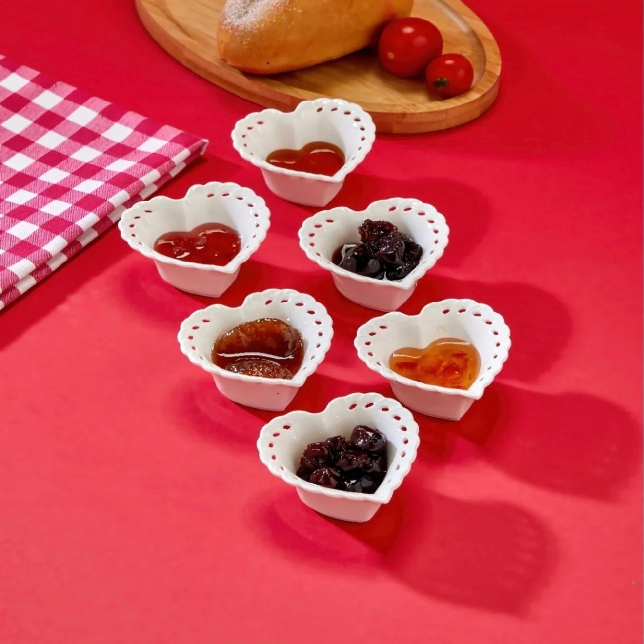 Kahvaltılık Porselen Kalp