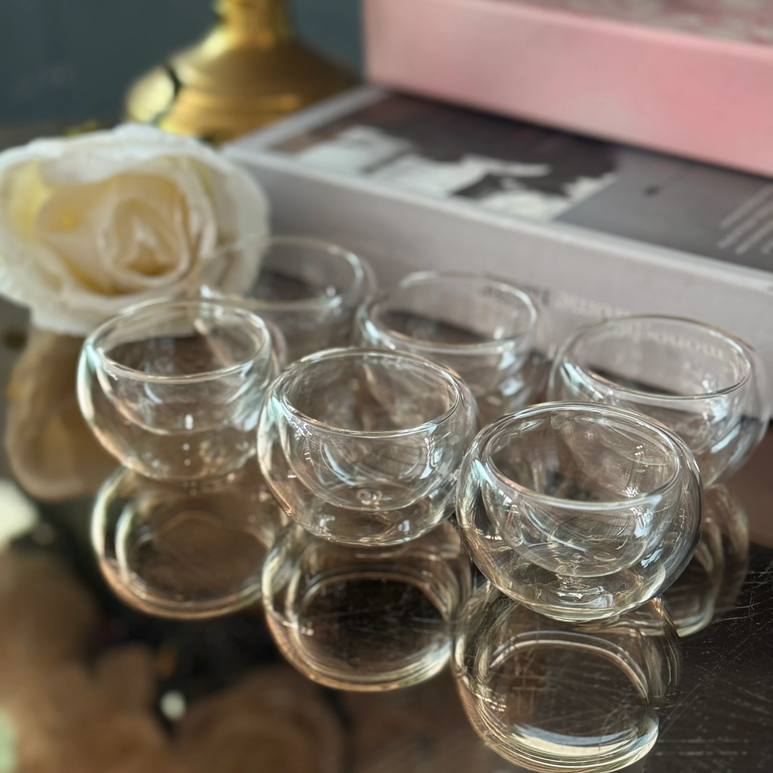 Cam Çift Cidarlı Sunumluk