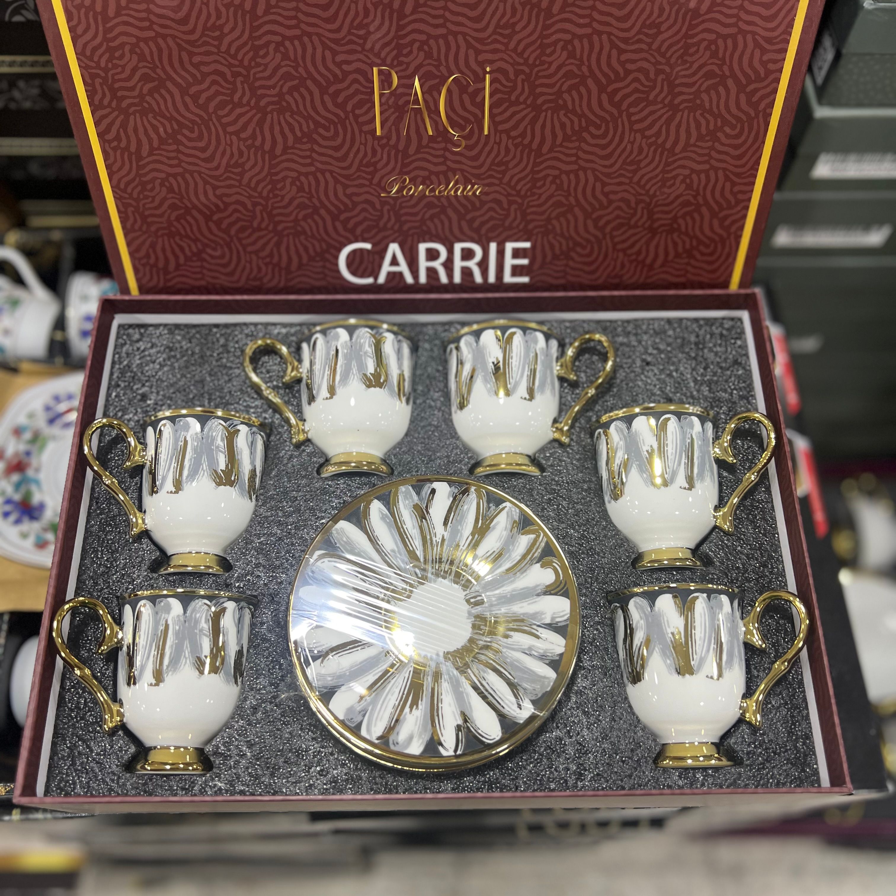Paçi Carrie Gri Fincan Takımı
