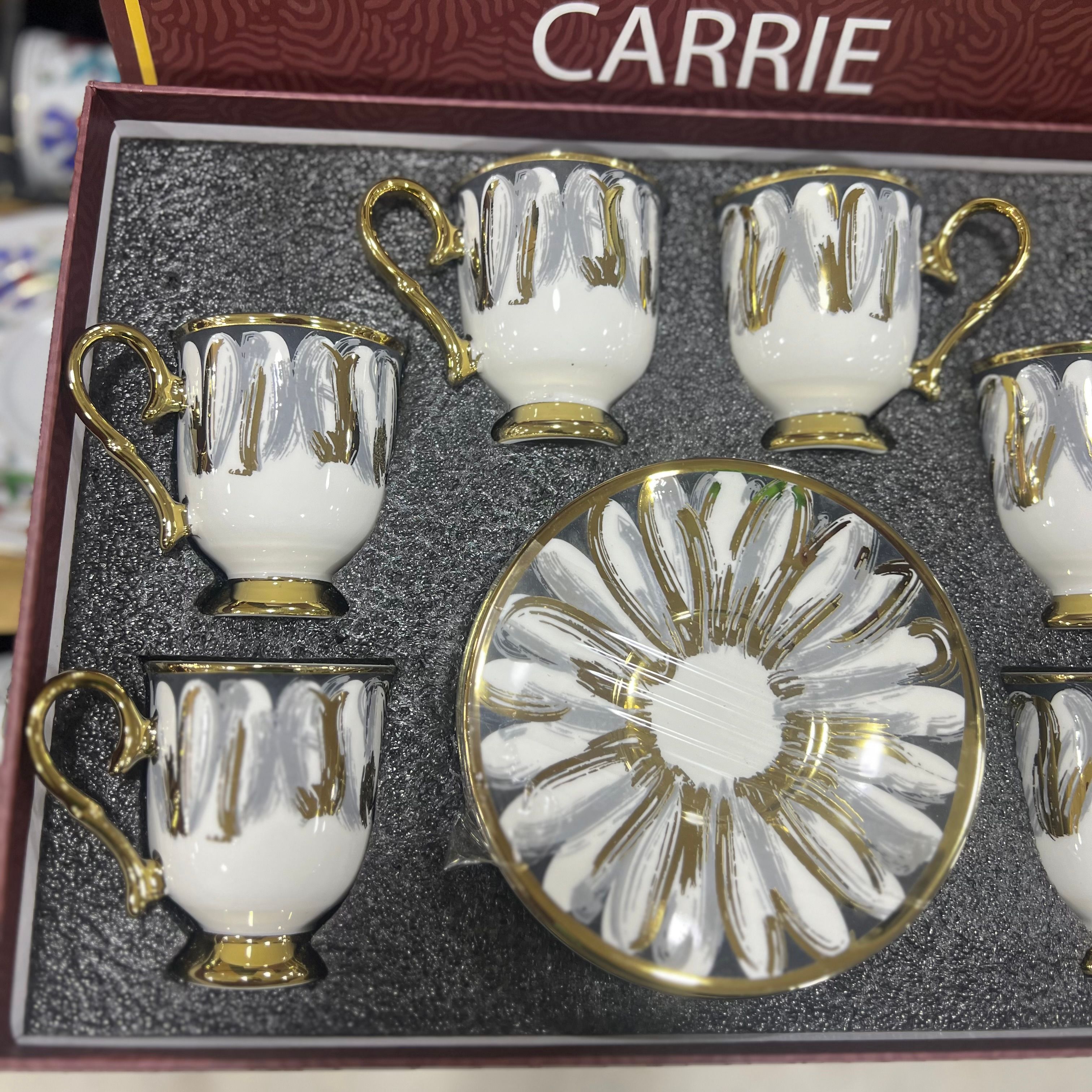 Paçi Carrie Gri Fincan Takımı