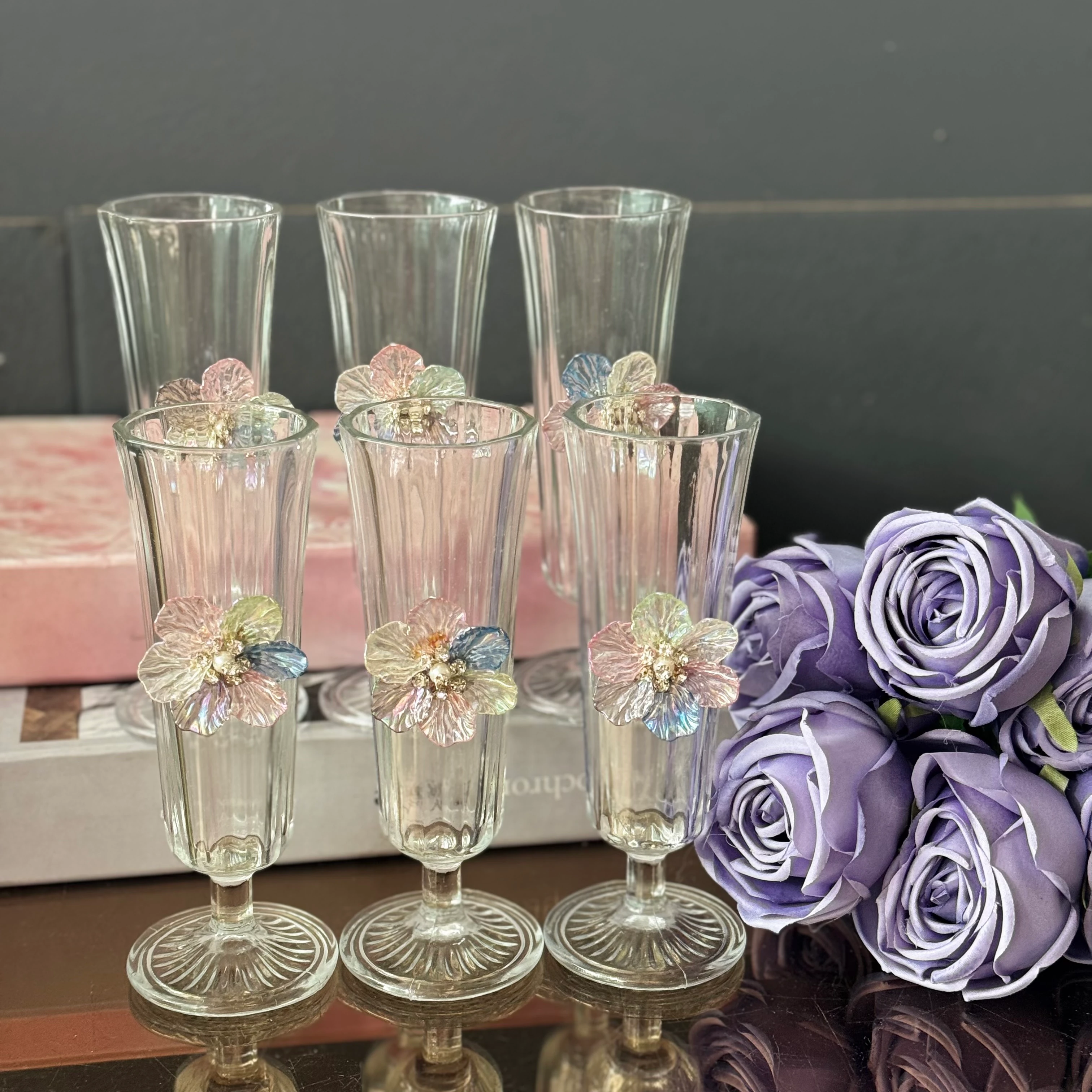 Gökkuşağı Flüt Bardak Takımı