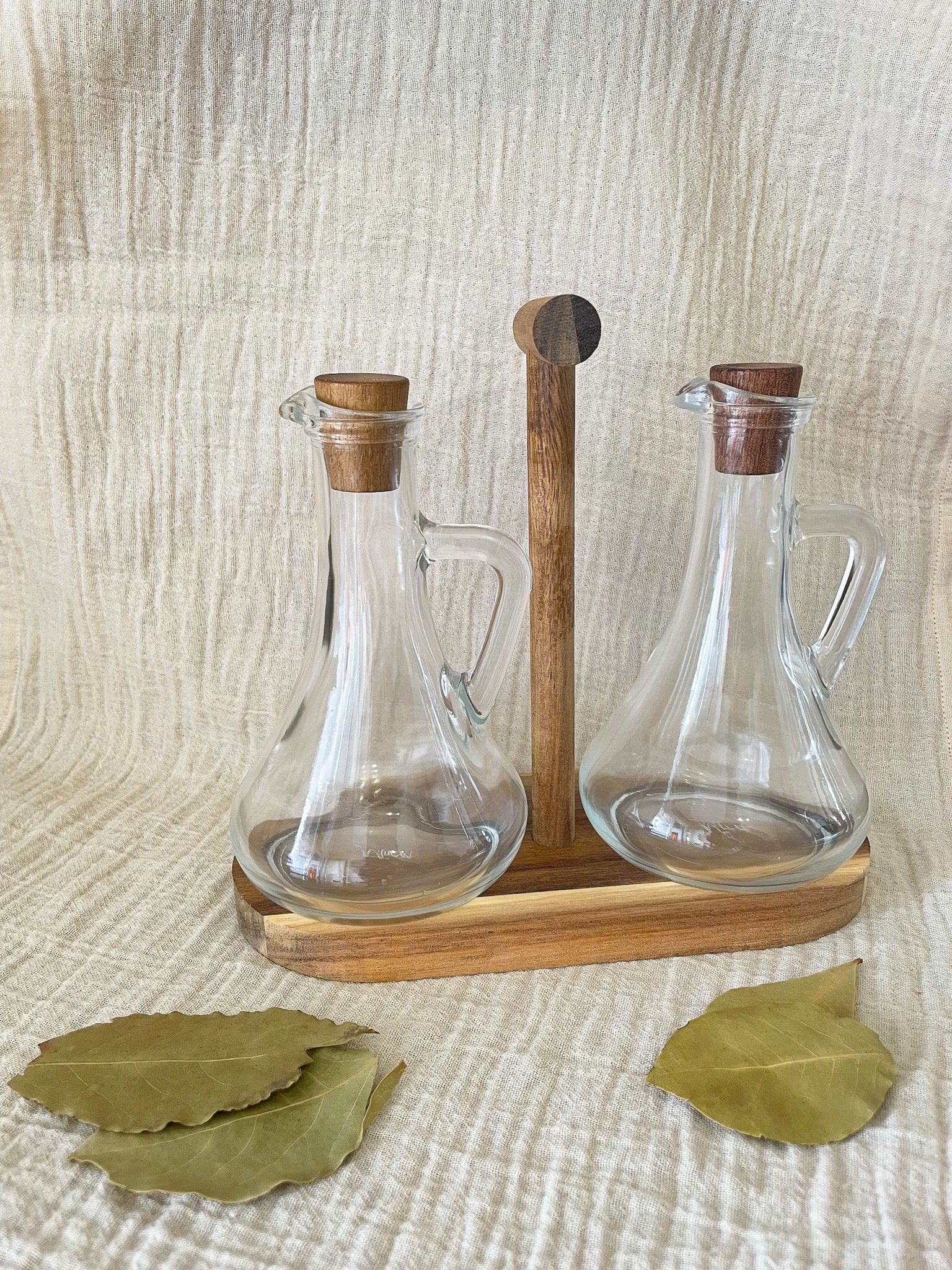 OLEUM STANDLI İKİLİ YAĞDANLIK SETİ 