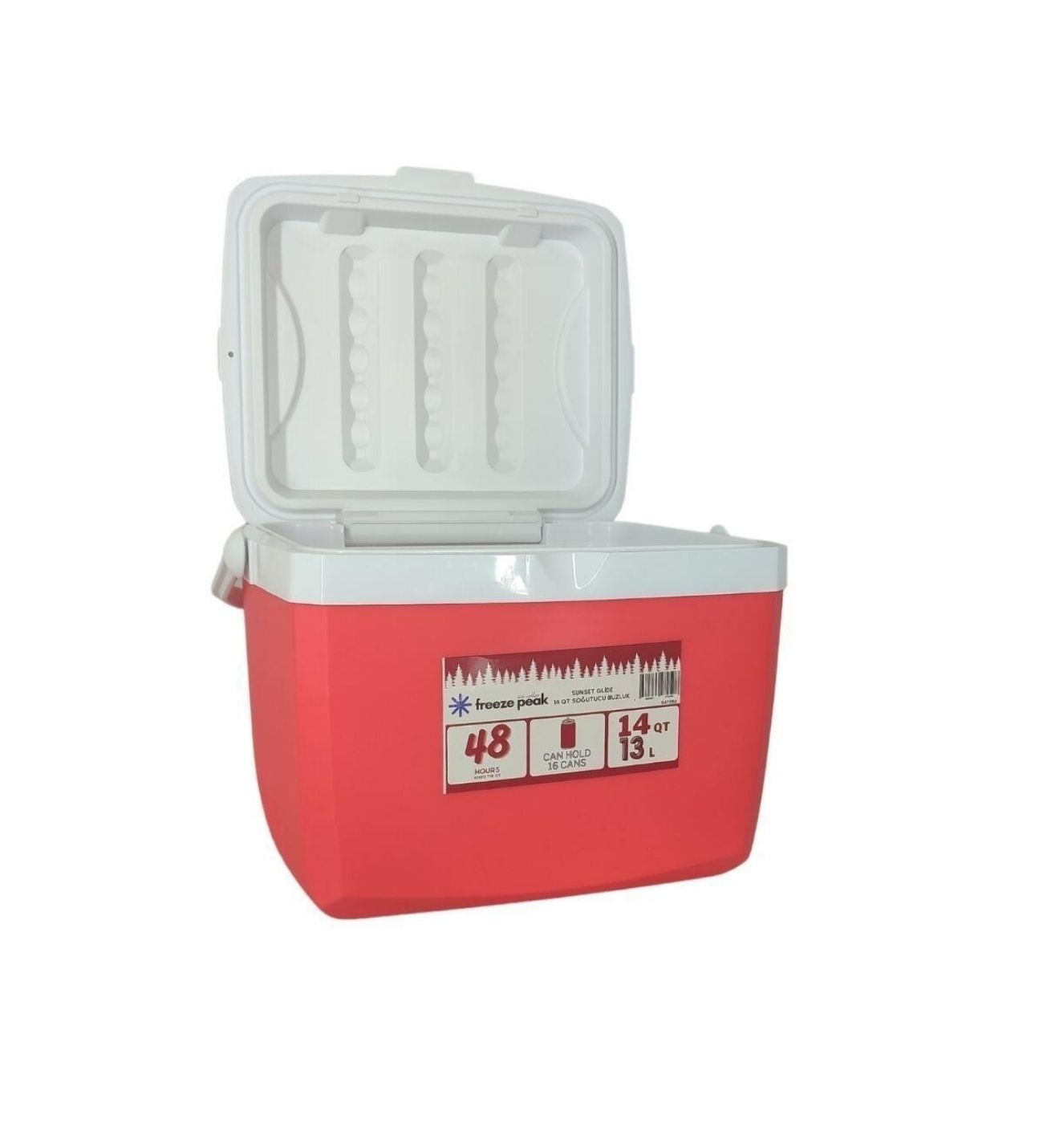 Sunset Glide 14 QT Soğutucu Buzluk 13 Litre Kırmızı