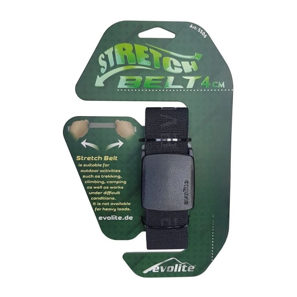 Outdoor Stretch Kemer 4 Cm 135 Cm Siyah