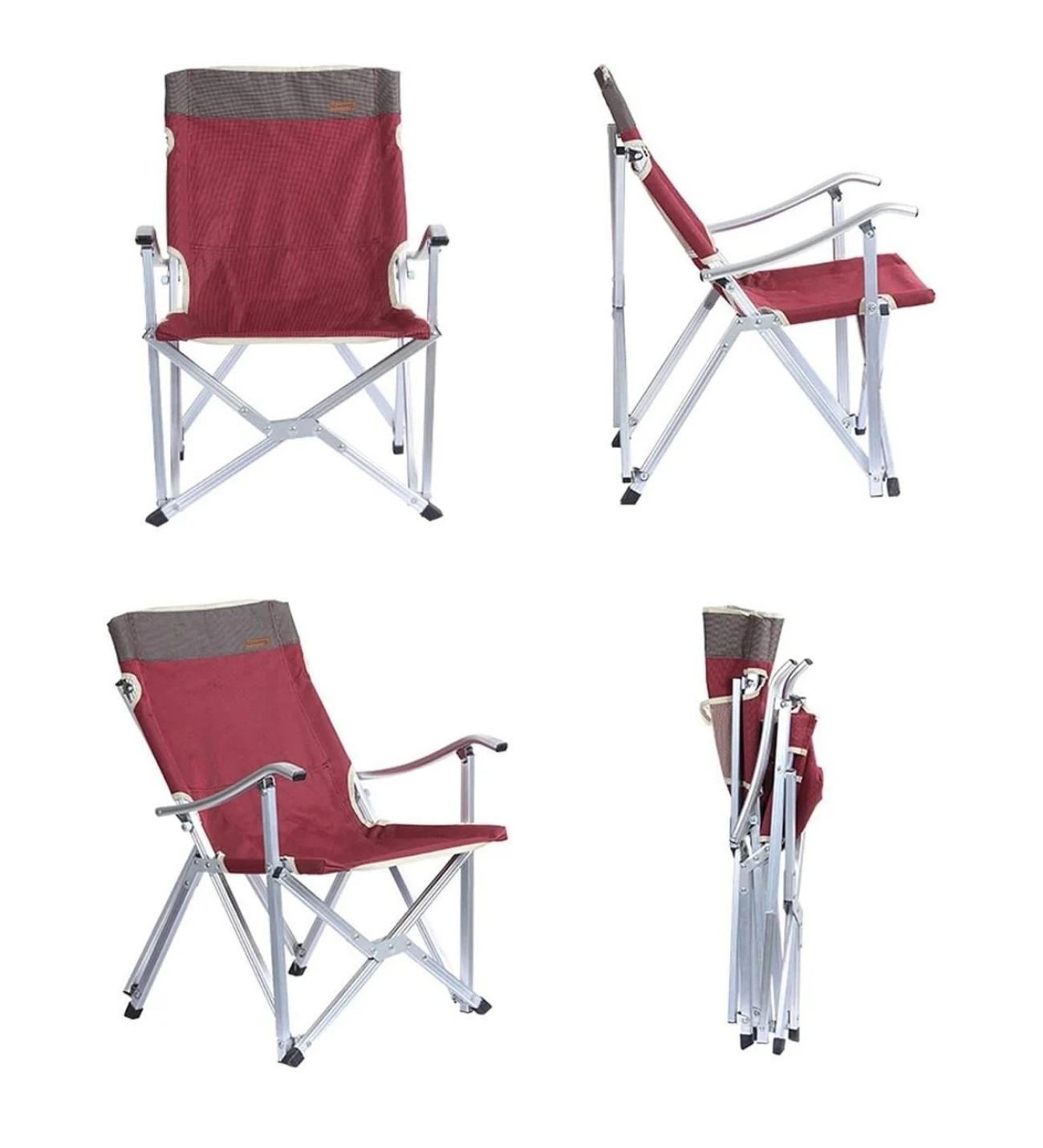 Dachuan Katlanır Kamp Sandalyesi Bordo (Çocuk)