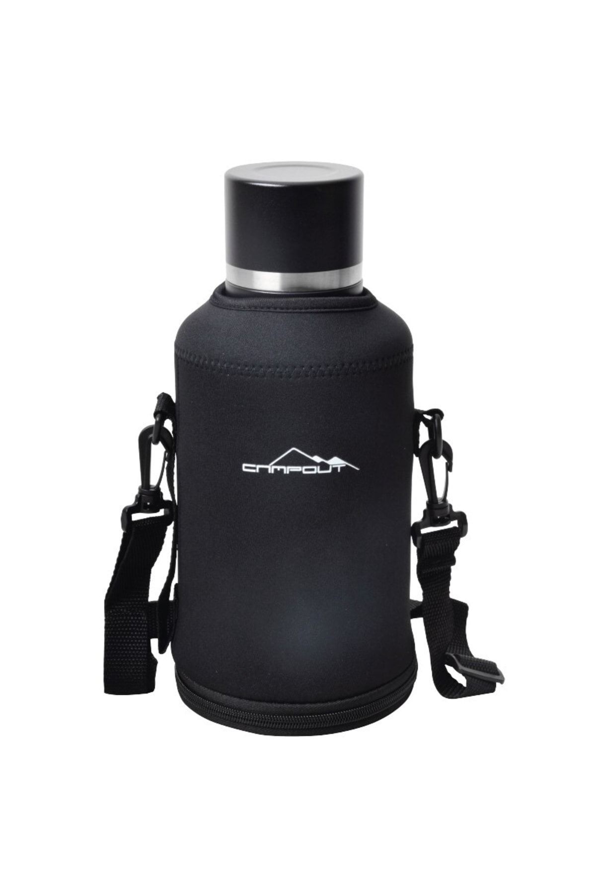 Campout Çift Katmanlı Termos Siyah 2000 Ml