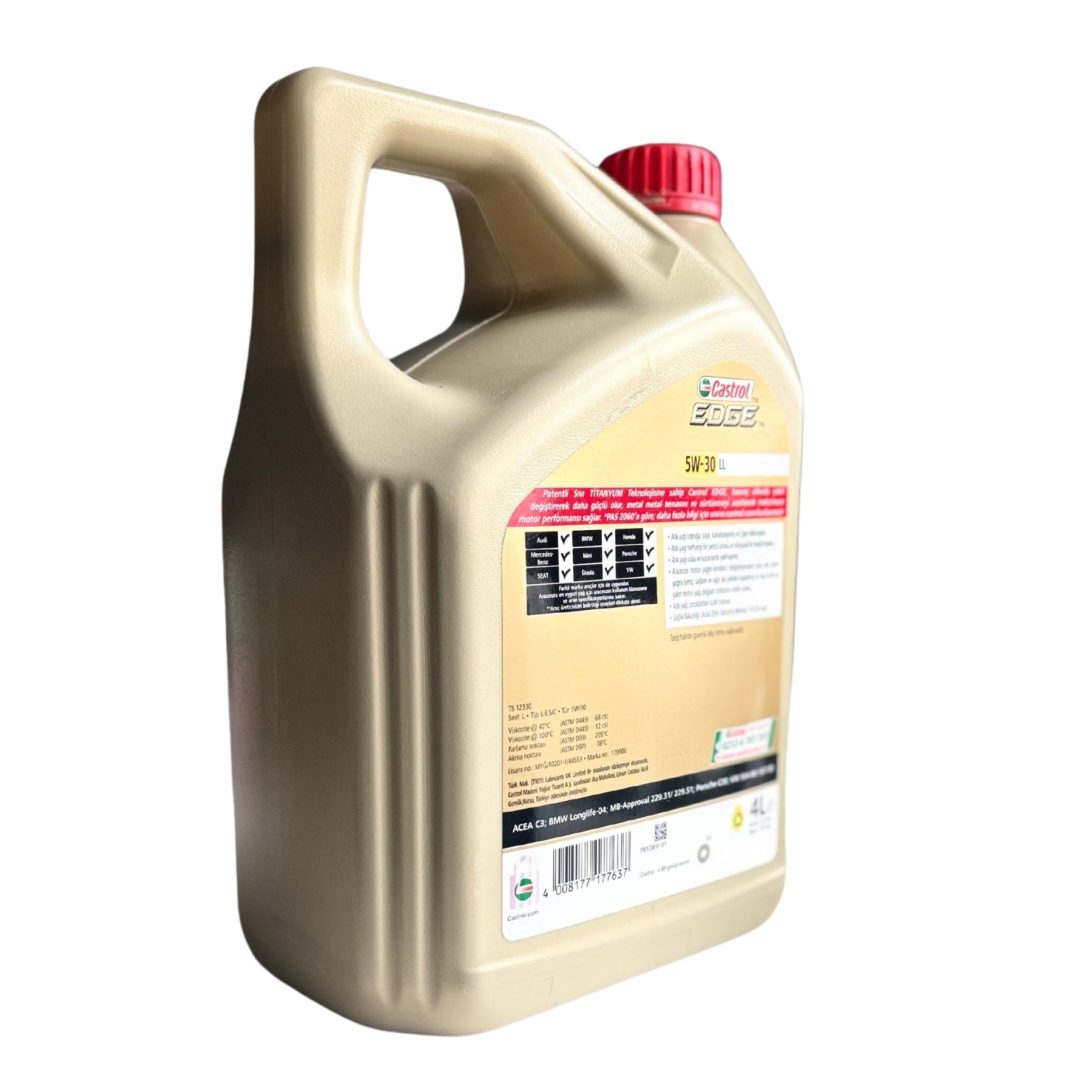 Edge Benzinli-Dizel 5W30 LL 4 Litre 