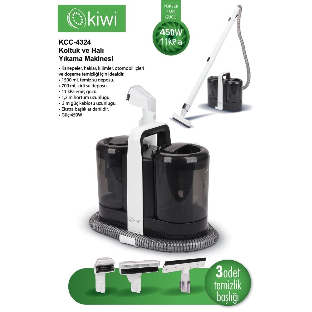 KCC-4324 Koltuk ve Halı Yıkama Makinesi Beyaz