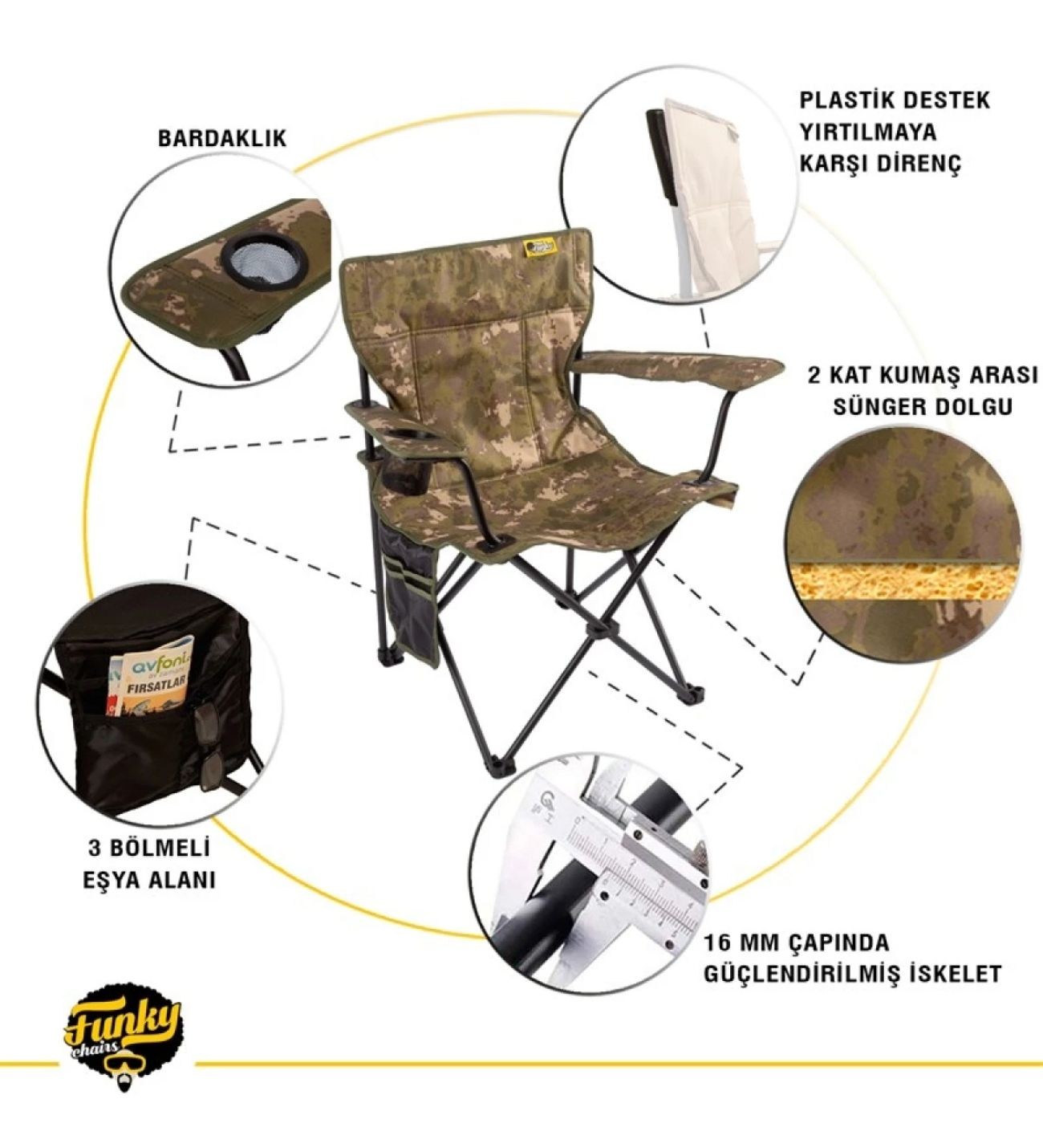 V2 Ranger Lüks Kamp Sandalyesi  