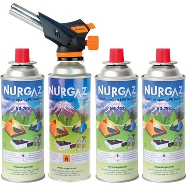 NURGAZ FİREBİRD TORCH + 220 GR 3'LÜ KARTUŞ SET
