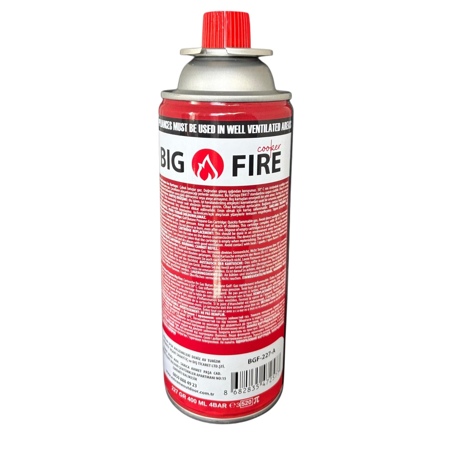 Power 227gr. Valfli Gaz Kartuş