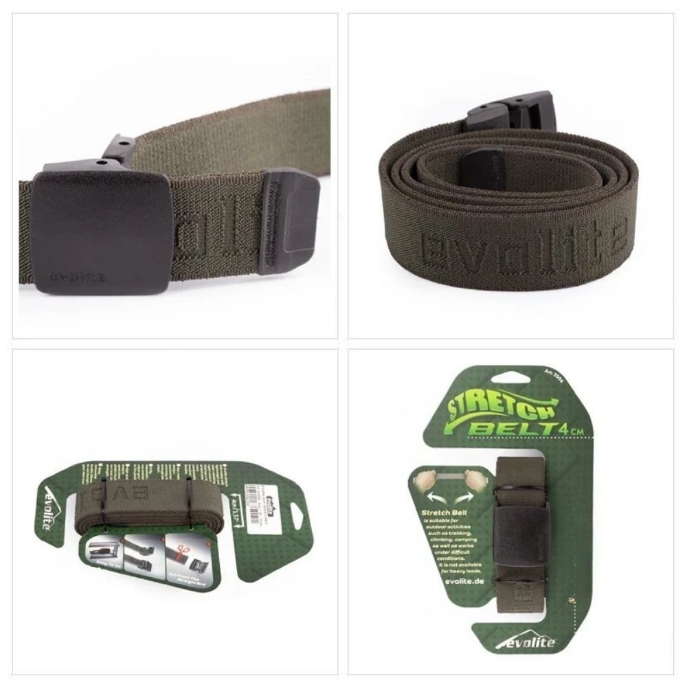 Outdoor Stretch Kemer 4 Cm 135 Cm Haki